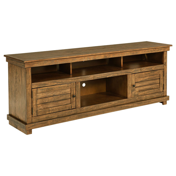Coaster Furniture Payne 710043 70-inch TV Stand Media Console - Distressed Brown