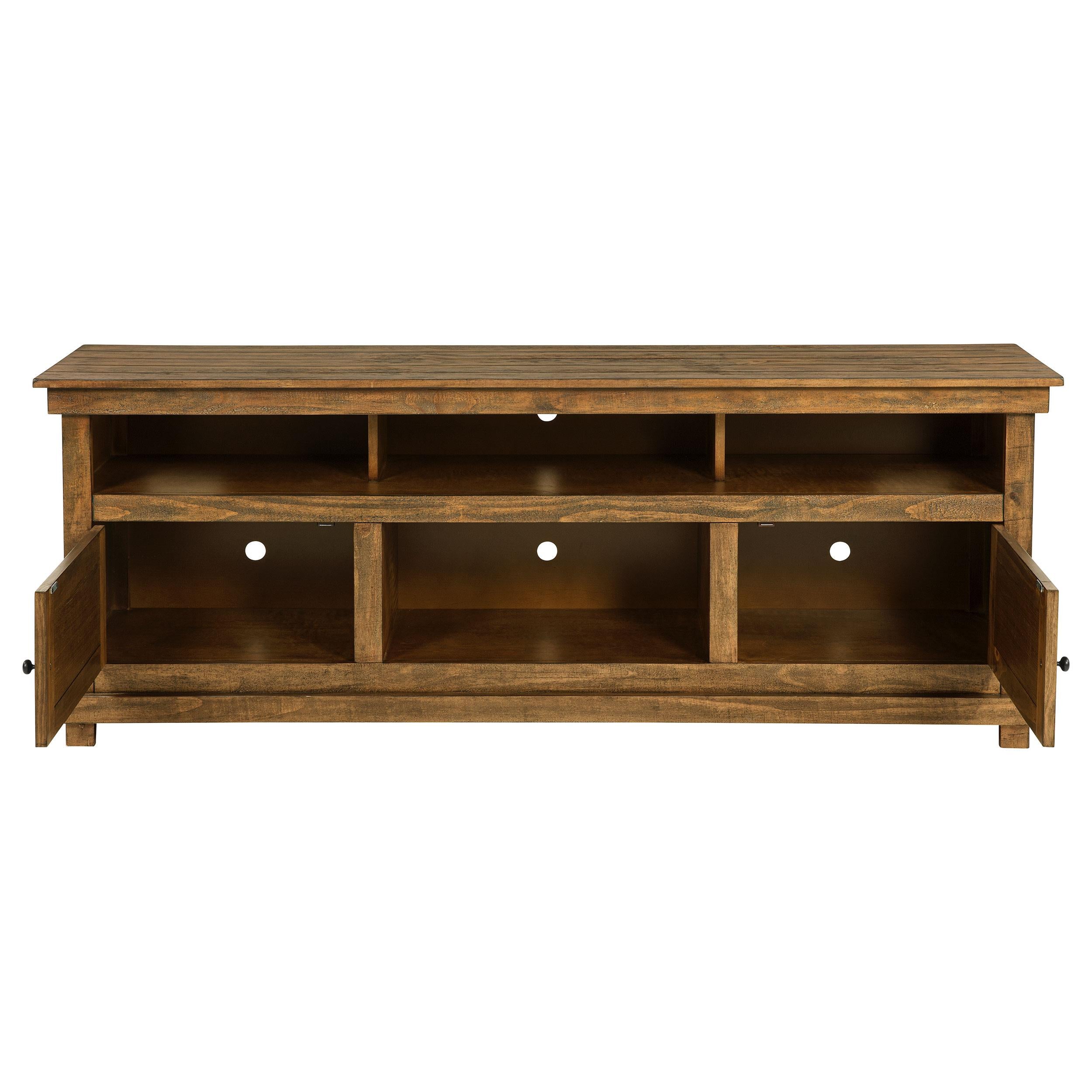  Coaster Furniture Payne 710043 70-inch TV Stand Media Console - Distressed Brown IMAGE 3