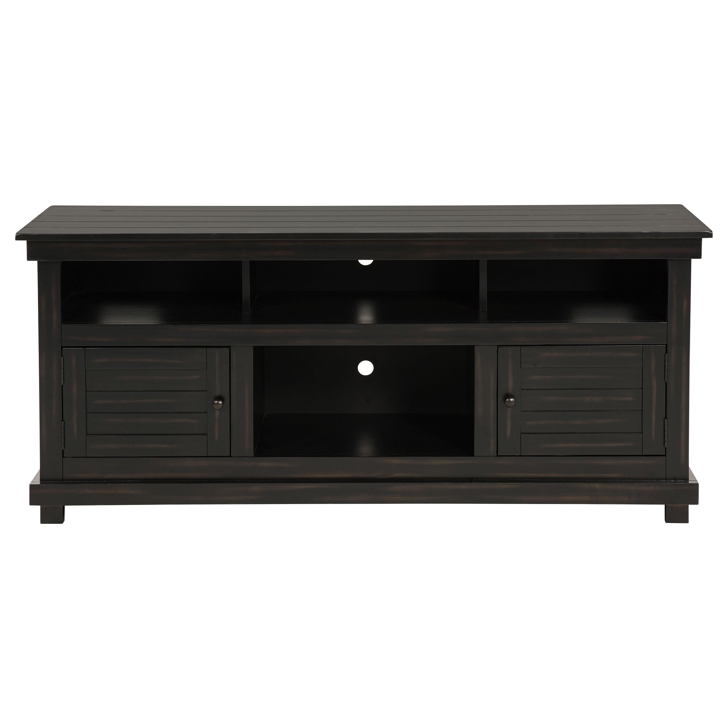 Coaster Furniture Payne 710062 60-inch TV Stand Media Console - Distressed Java IMAGE 2