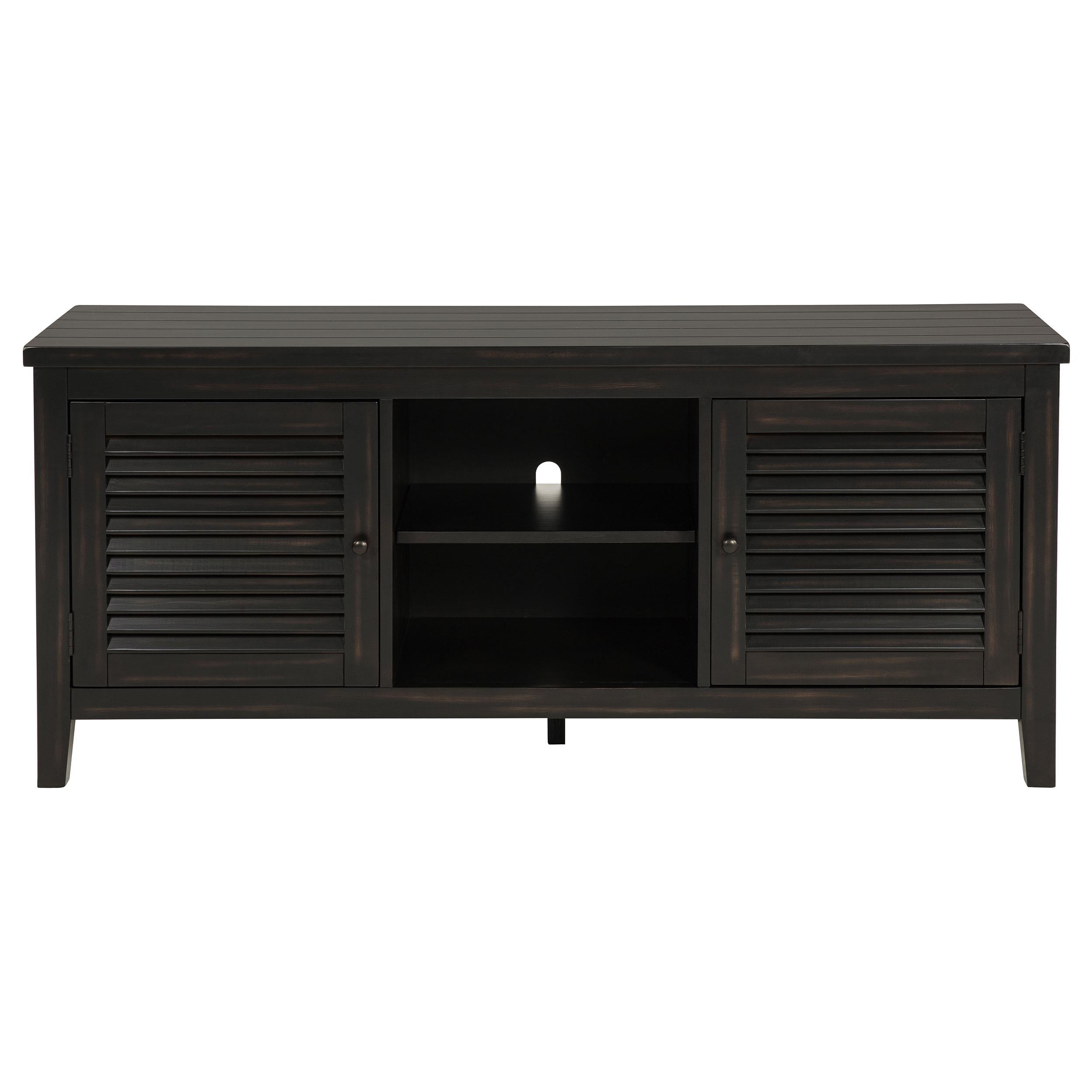  Coaster Furniture Concord 701782 2-door 60-inch TV Stand Console - Distressed Java IMAGE 2
