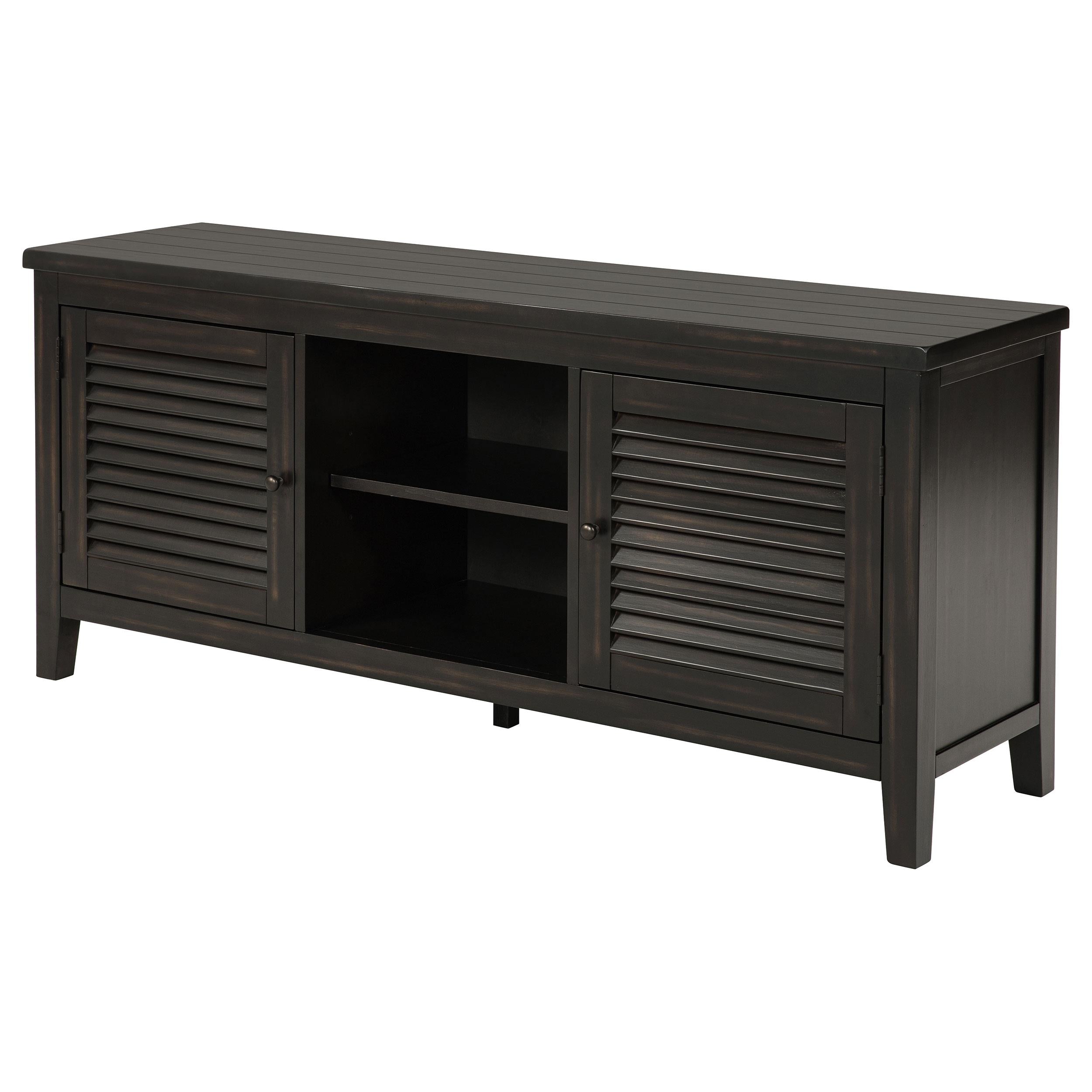  Coaster Furniture Concord 701782 2-door 60-inch TV Stand Console - Distressed Java IMAGE 4