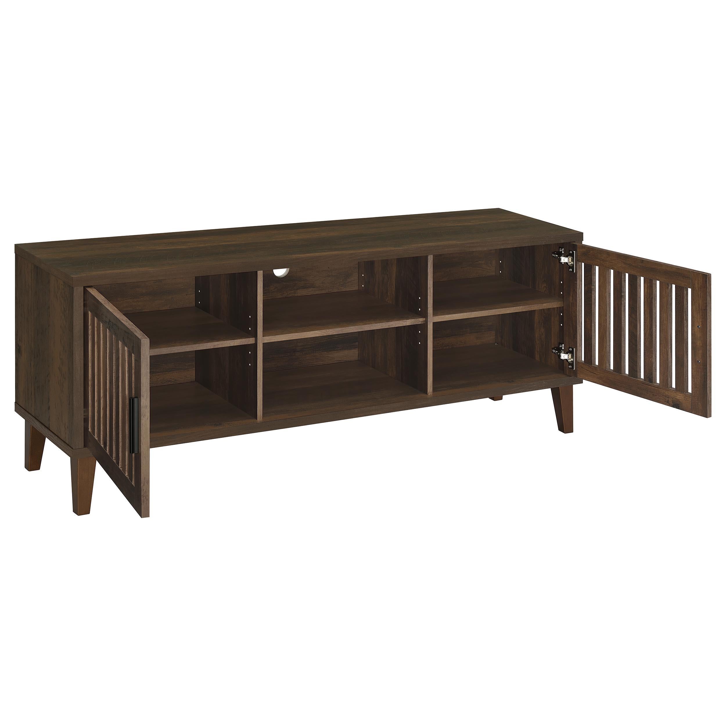  Coaster Furniture Sedona 701982 2-door Engineered Wood 60" TV Stand - Dark Pine IMAGE 2