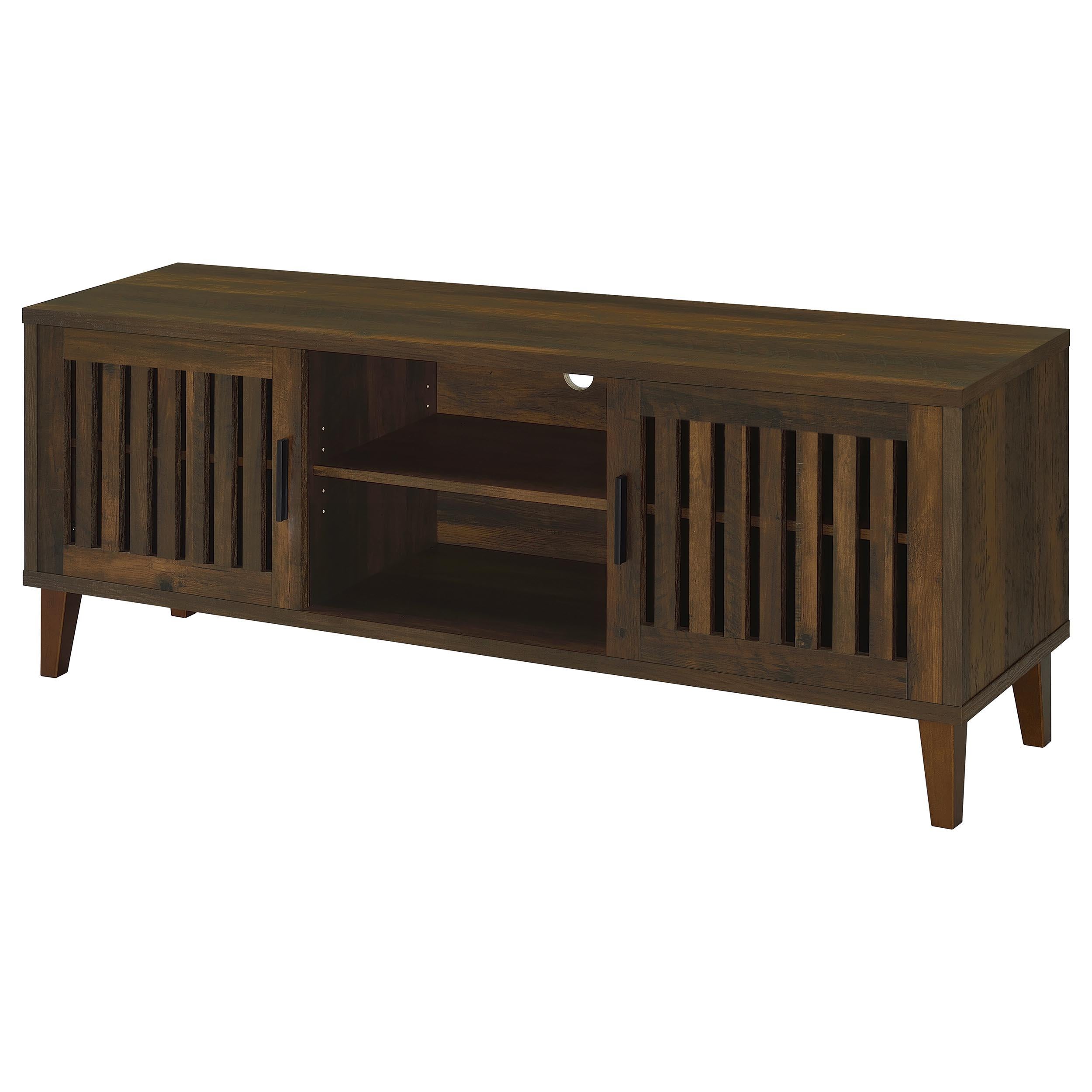  Coaster Furniture Sedona 701982 2-door Engineered Wood 60" TV Stand - Dark Pine IMAGE 4