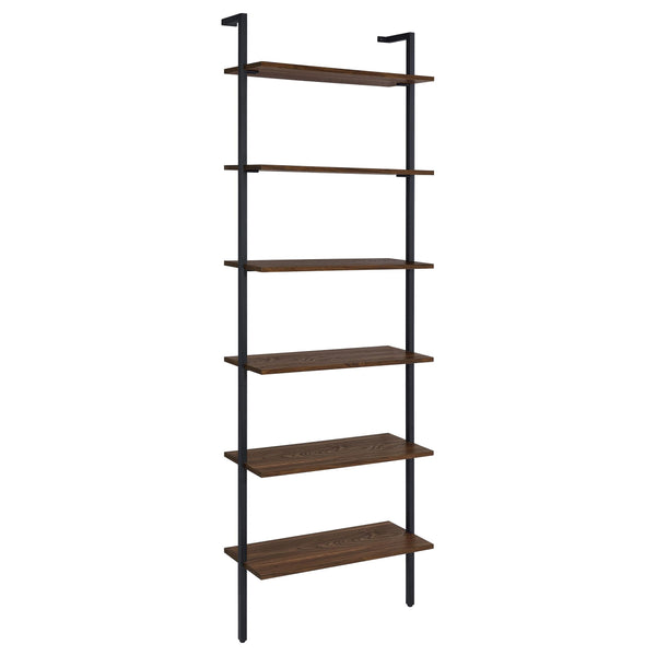Coaster Furniture Owens 980072 96-inch 6-shelf Wall Bookshelf - Walnut