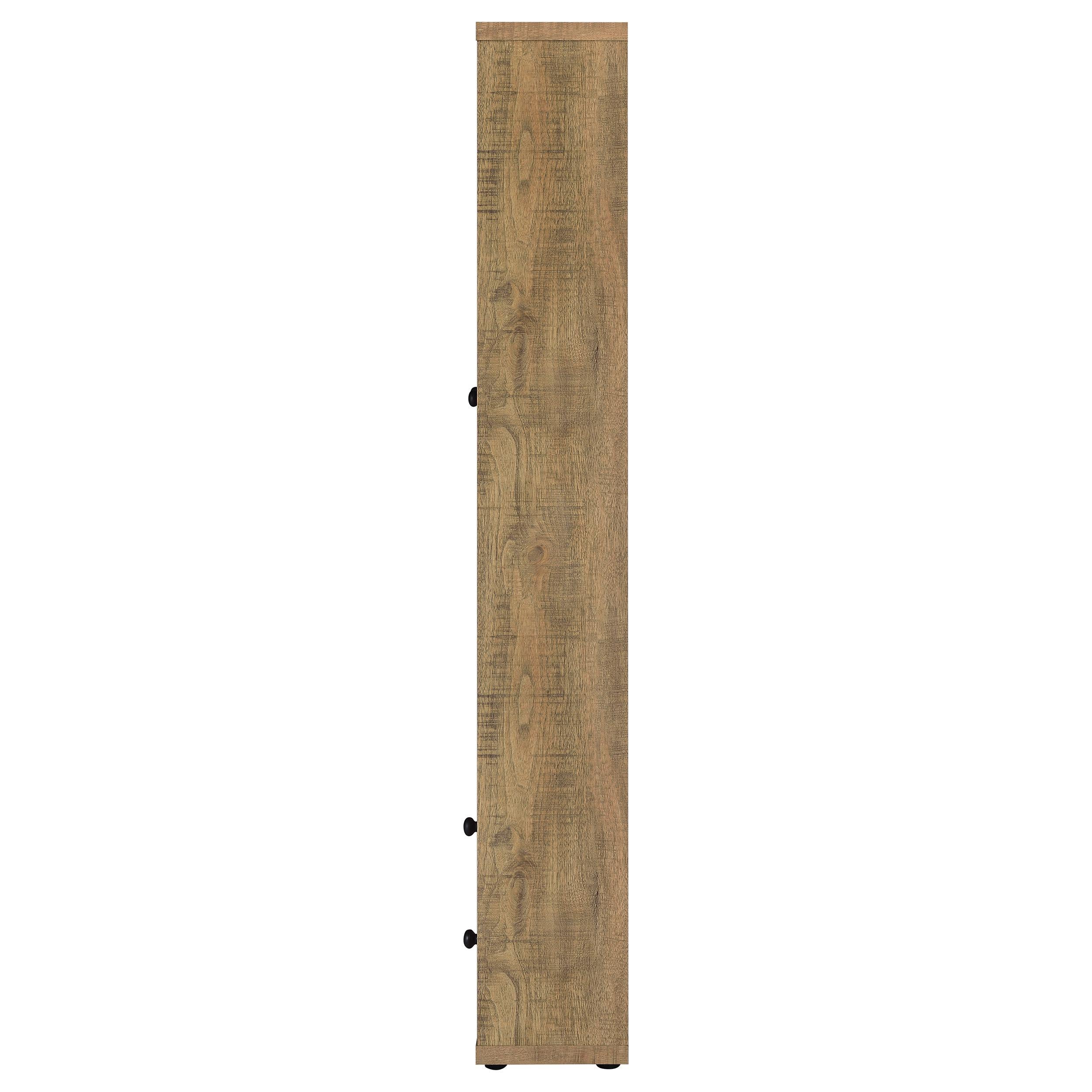  Coaster Furniture Hawthorne 953479 4-shelf Glass Door Tall Cabinet with Drawers - Mango IMAGE 5