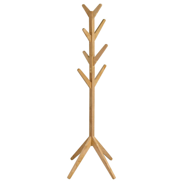 Coaster Furniture Margaret 983271 Solid Wood Coat Rack Clothing Hanger - Natural Oak