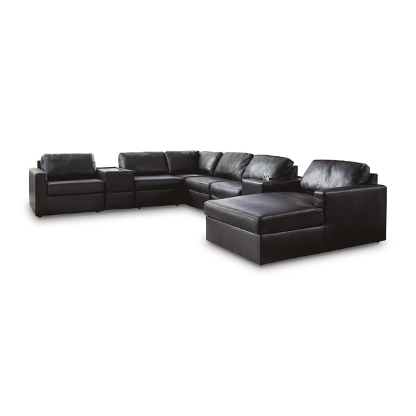 Signature Design by Ashley ModMax II 74305S42 8 pc Sectional with Chaise and Storage Consoles