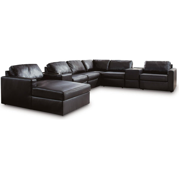 Signature Design by Ashley ModMax II 74305S43 8 pc Sectional with Chaise and Storage Consoles