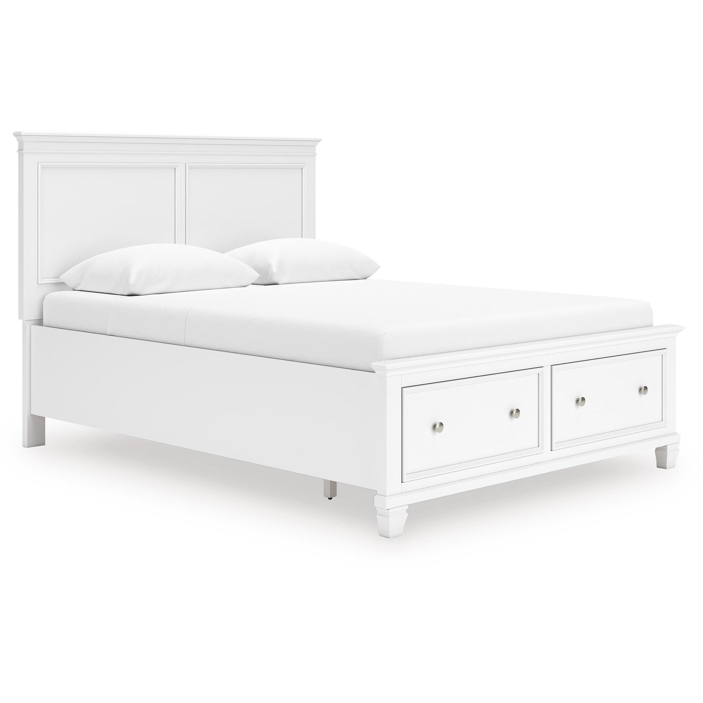  Size_Queen --  Fortman B680B20 Queen Panel Storage Bed IMAGE 1