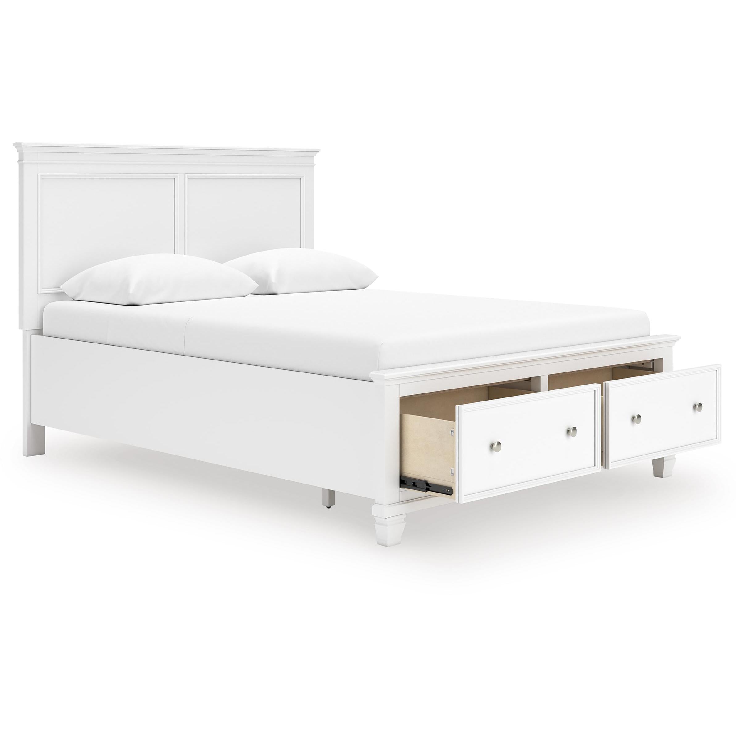  Size_Queen --  Fortman B680B20 Queen Panel Storage Bed IMAGE 2