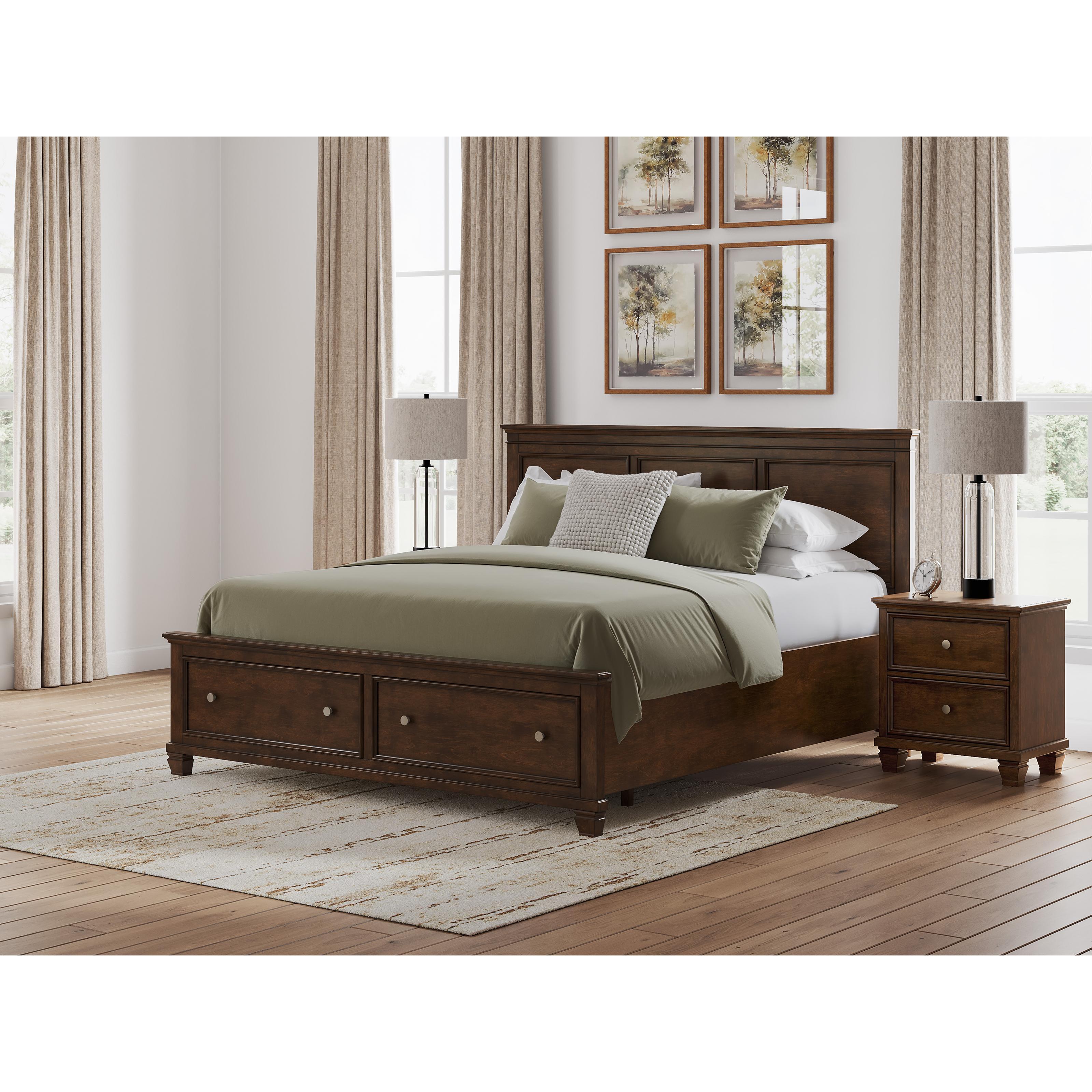  Size_California King --  Signature Design by Ashley Danabrin King Panel Bed with Storage IMAGE 5