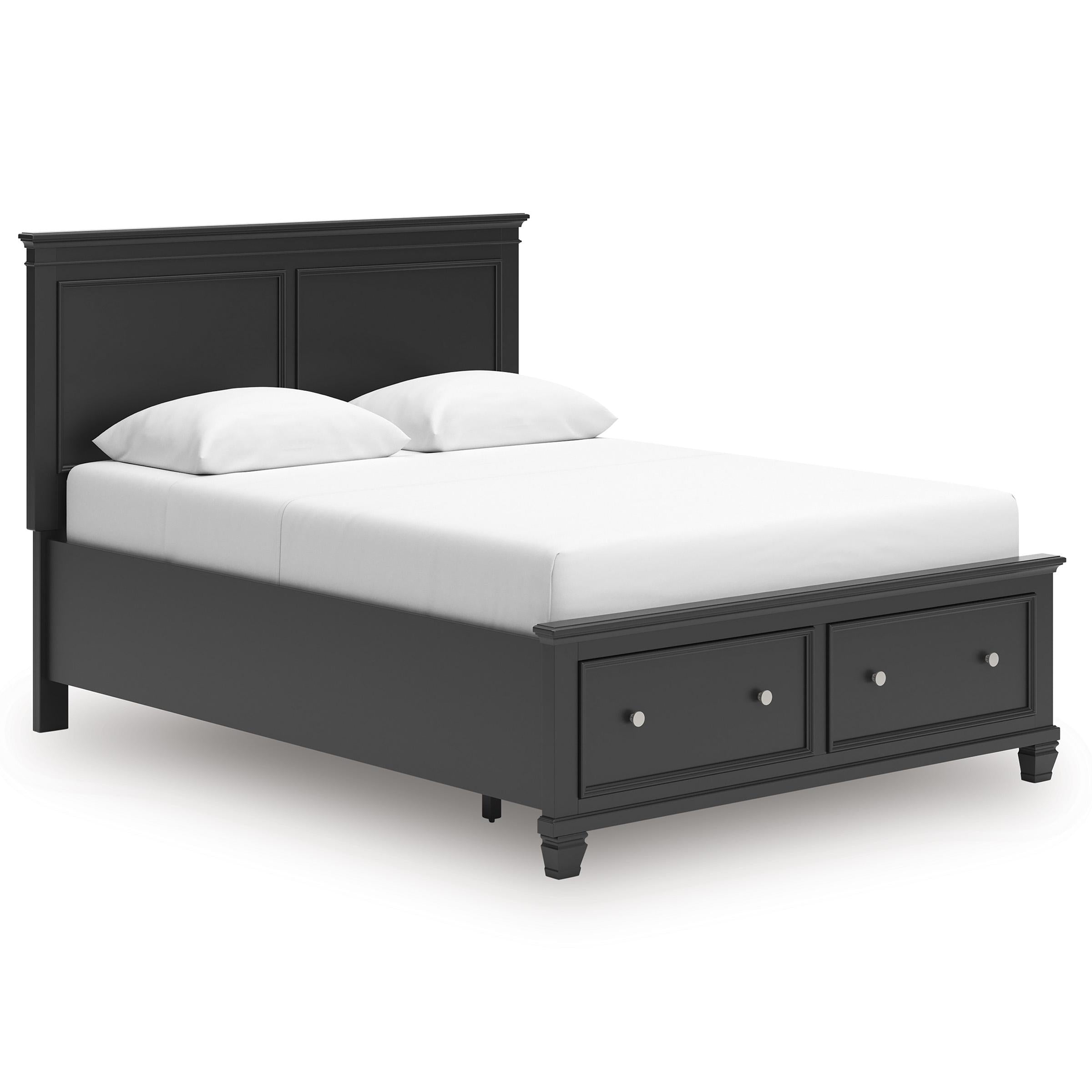  Size_Queen --  Lanolee B687B17 Queen Panel Storage Bed IMAGE 1