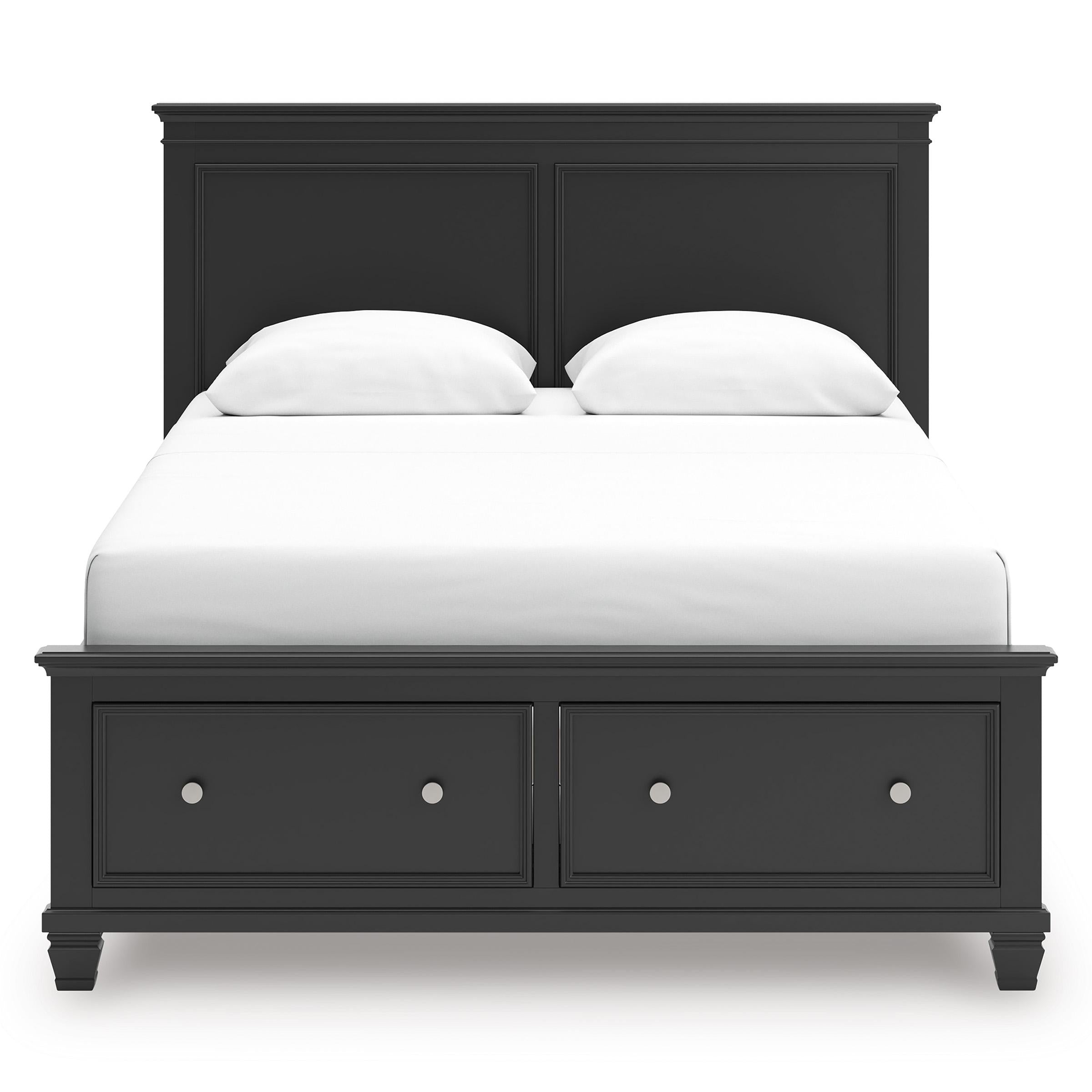  Size_Queen --  Lanolee B687B17 Queen Panel Storage Bed IMAGE 3