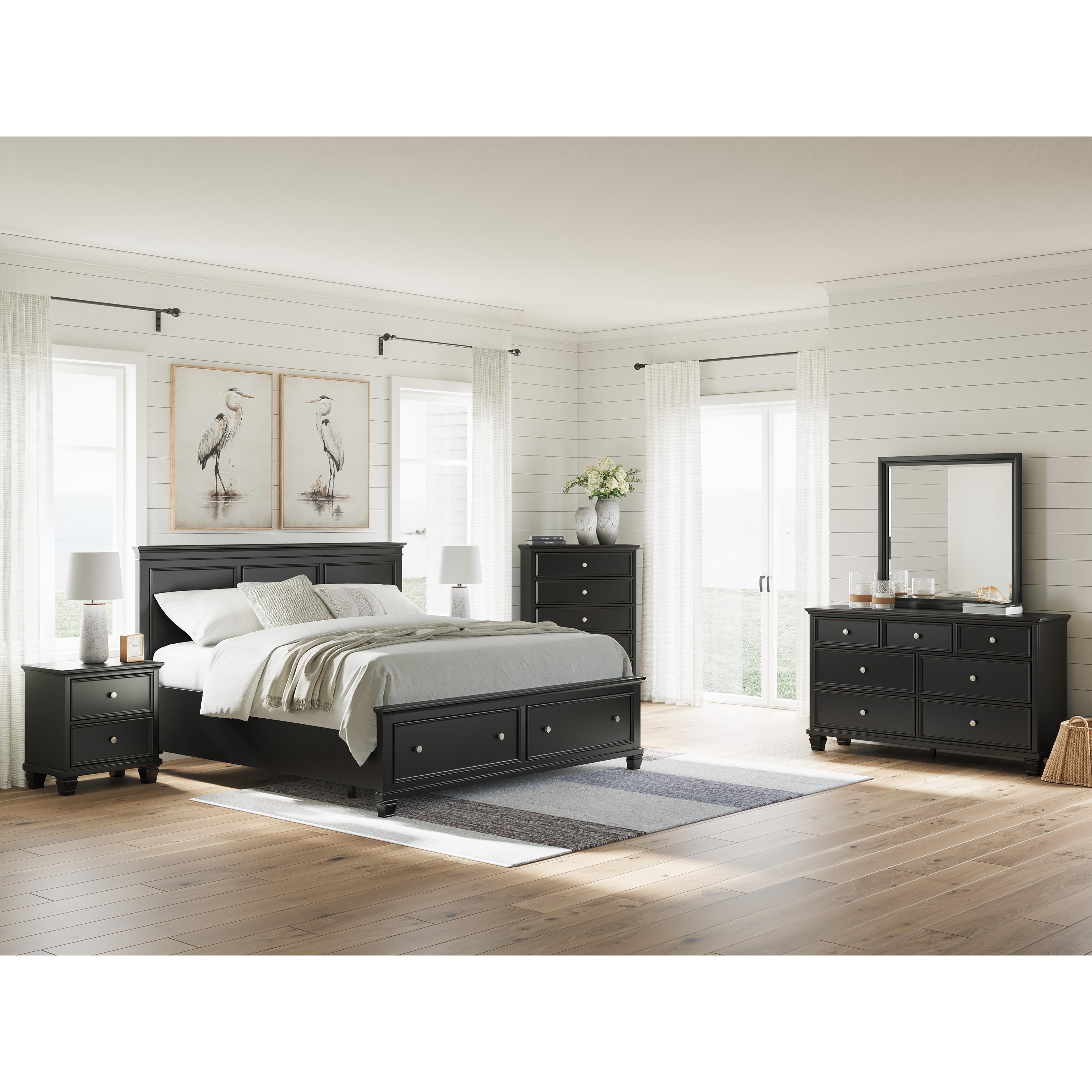  Size_King --  Lanolee B687B19 King Panel Storage Bed IMAGE 12