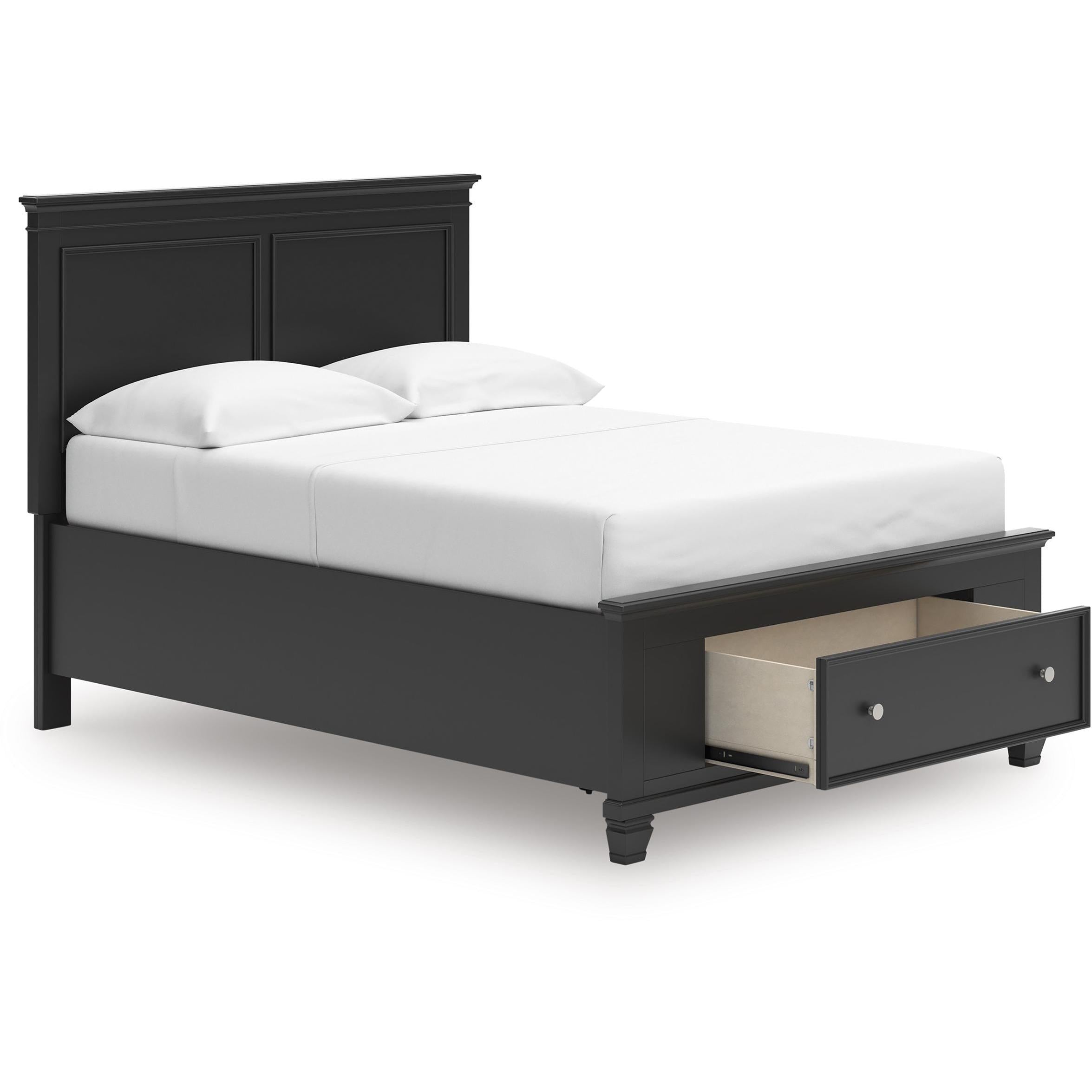  Size_Full --  Lanolee B687B22 Full Panel Storage Bed IMAGE 2