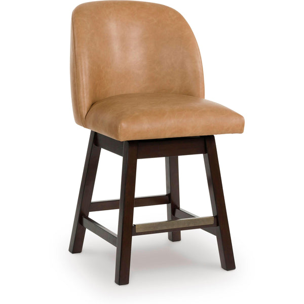 Signature Design by Ashley Neymorton D618-324 Upholstered Swivel Barstool