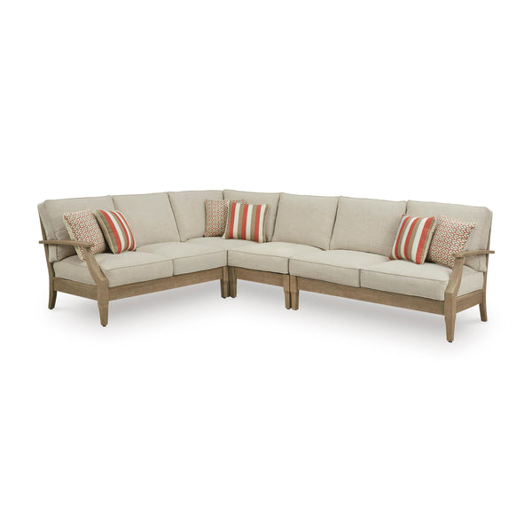 Signature Design by Ashley Clare View P801P11 4 pc Outdoor Sectional