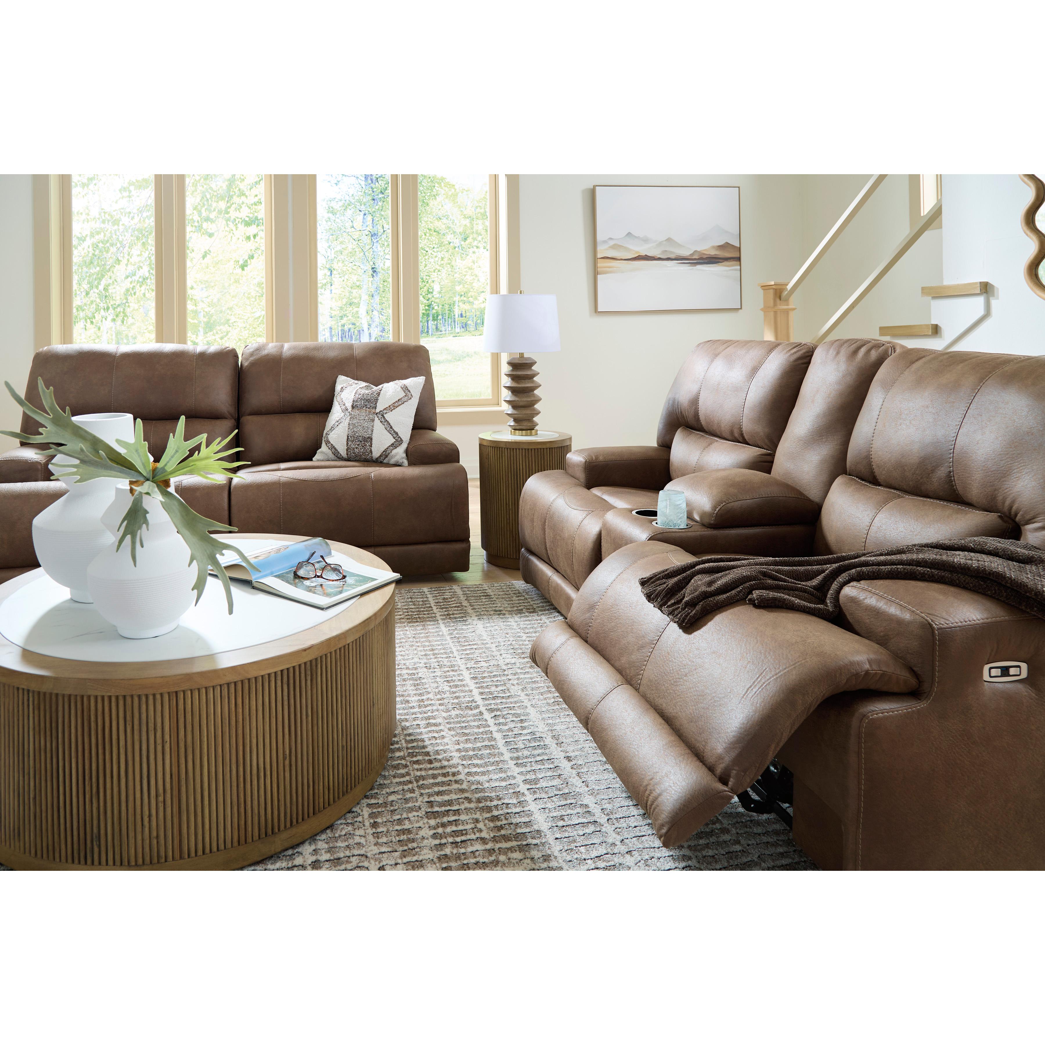  Signature Design by Ashley Beckley Place PC9180218 Power Reclining Loveseat with Console and Adjustable Headrest IMAGE 13
