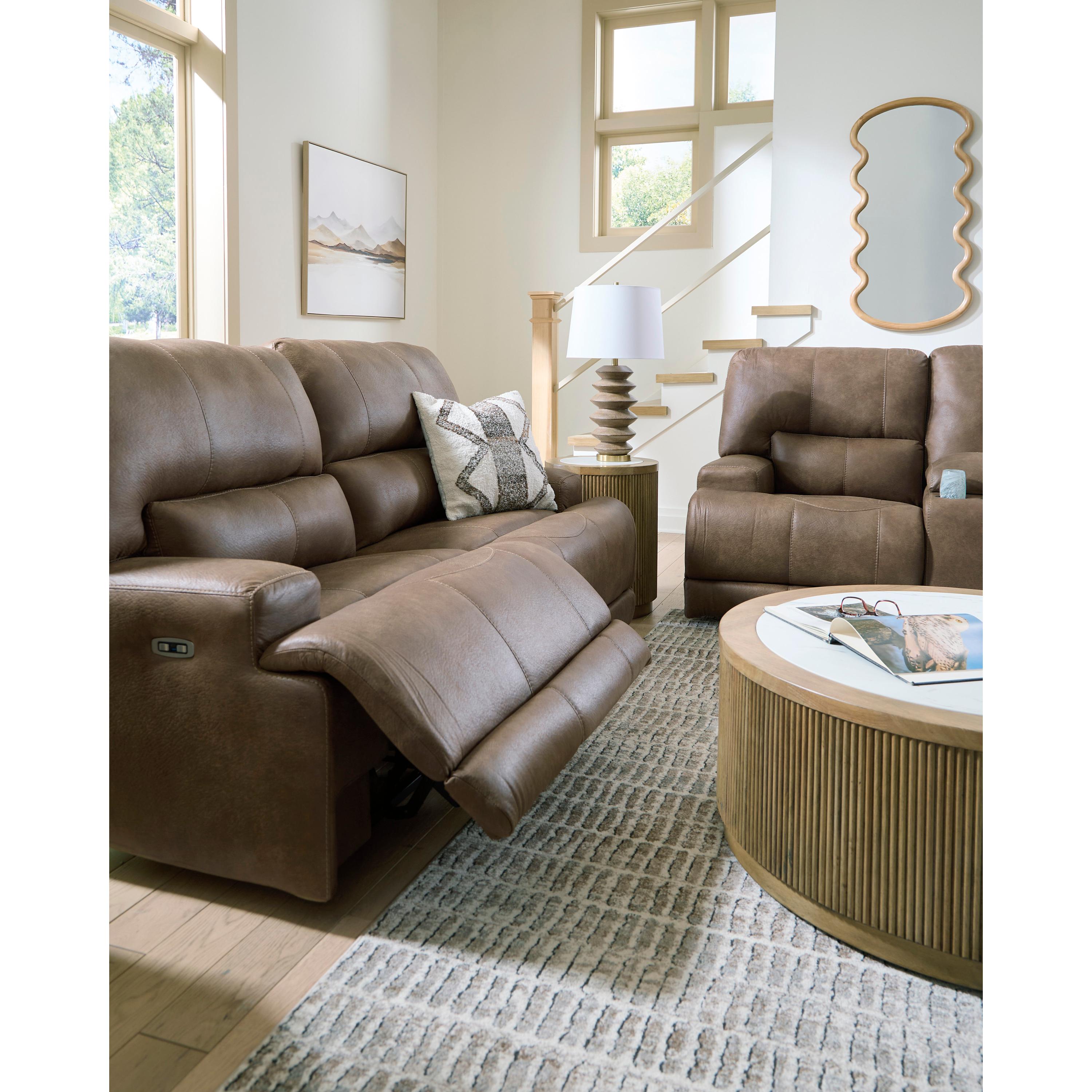  Signature Design by Ashley Beckley Place PC9180218 Power Reclining Loveseat with Console and Adjustable Headrest IMAGE 14