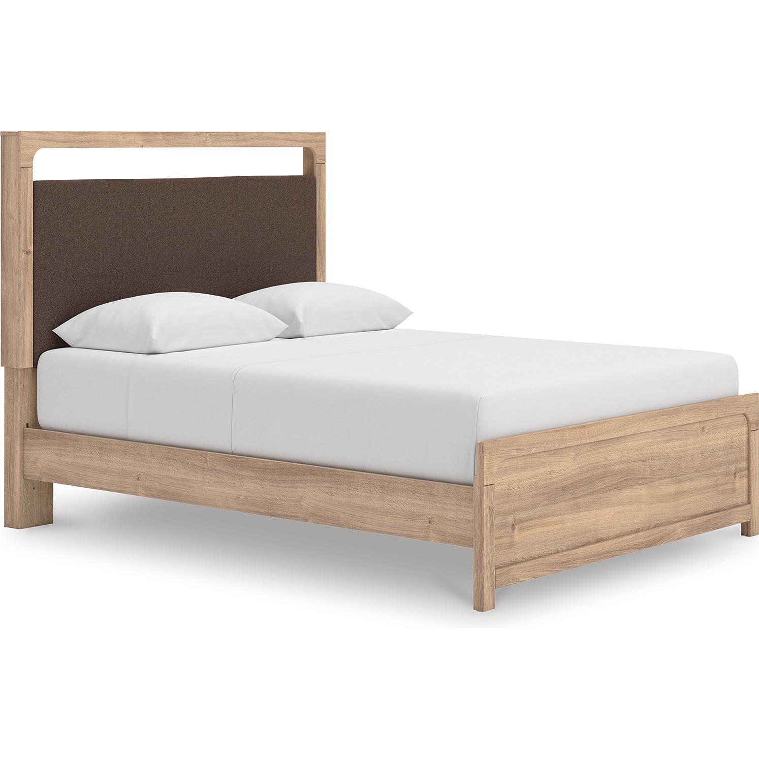  Size_Queen --  Signature Design by Ashley Kinlanni Upholstered Platform Bed IMAGE 1