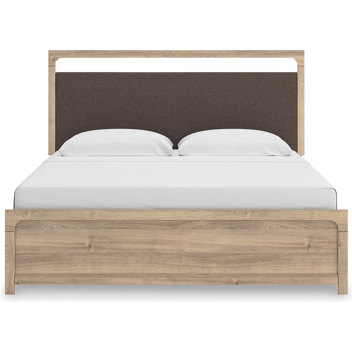  Size_King --  Kinlanni PCB1360B15 King Upholstered Panel Bed IMAGE 3