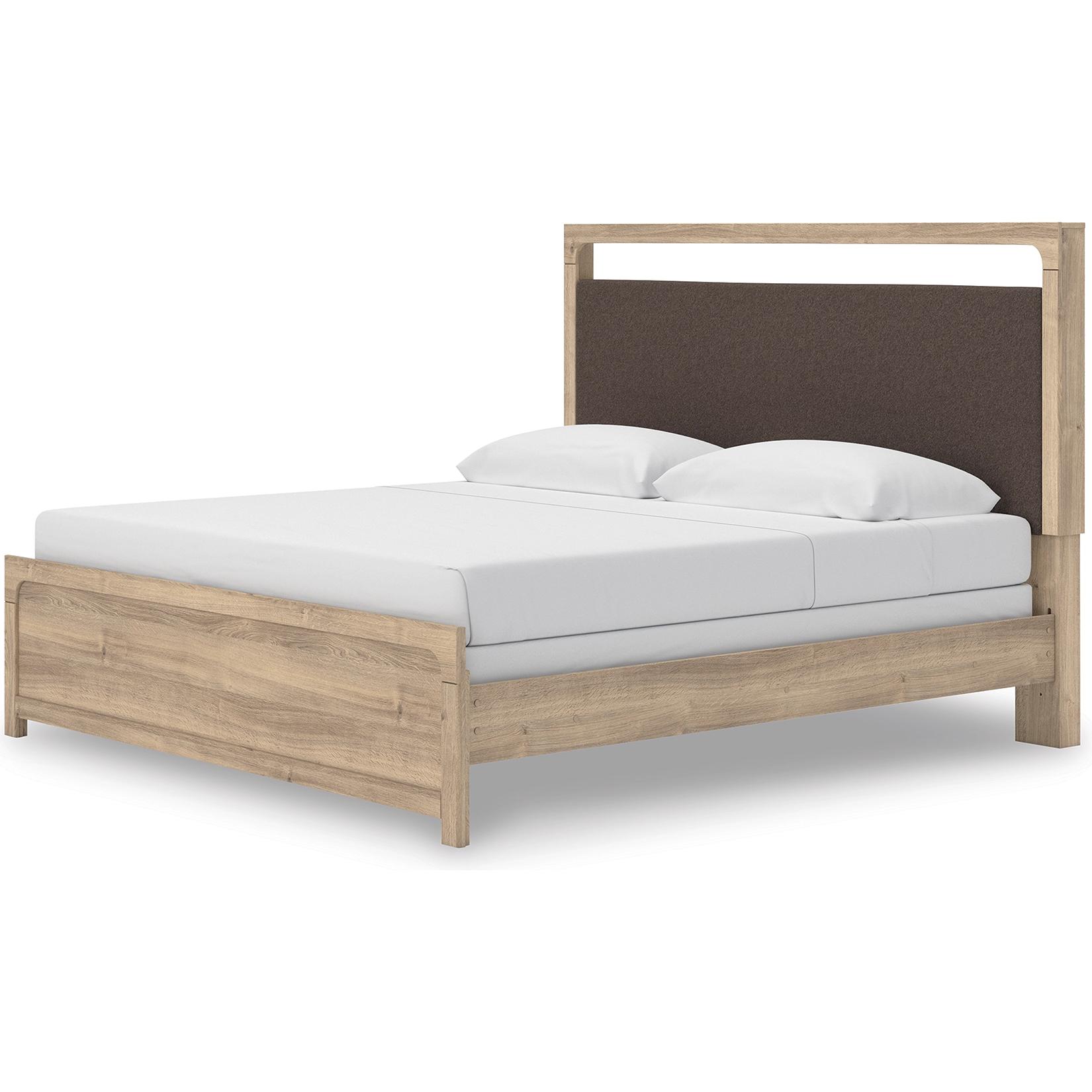  Size_King --  Kinlanni PCB1360B15 King Upholstered Panel Bed IMAGE 4