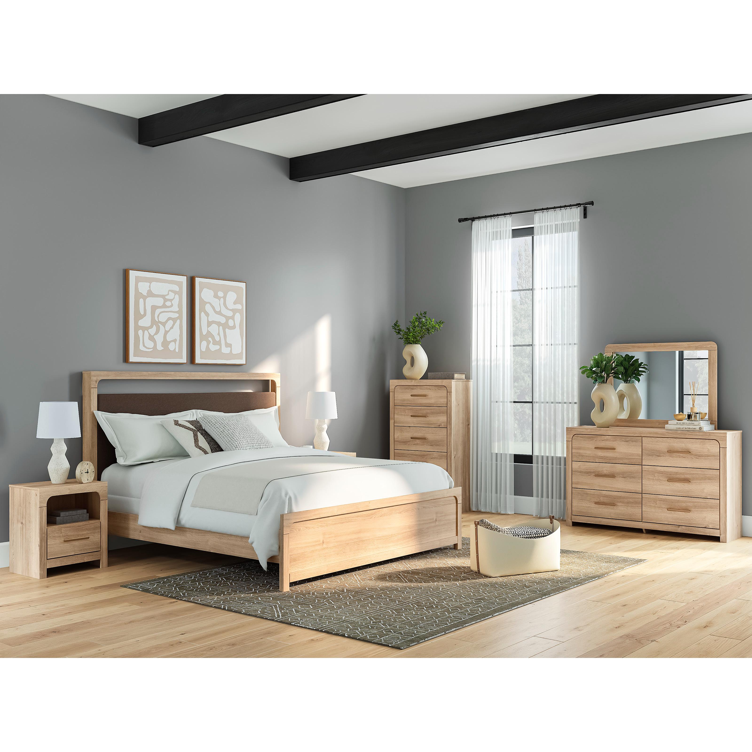  Size_King --  Kinlanni PCB1360B15 King Upholstered Panel Bed IMAGE 7