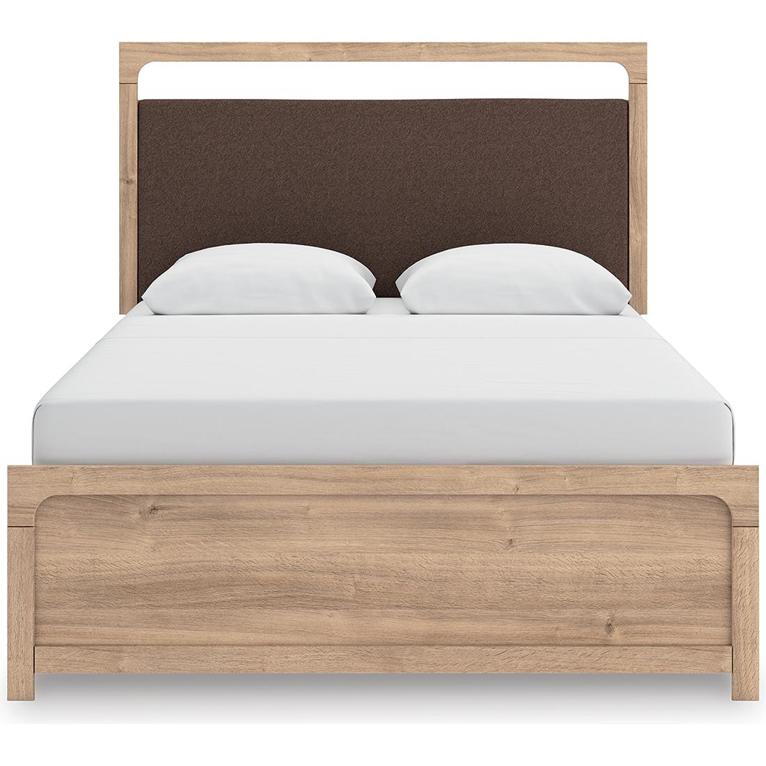  Size_Queen --  Signature Design by Ashley Kinlanni Upholstered Panel Bed IMAGE 3