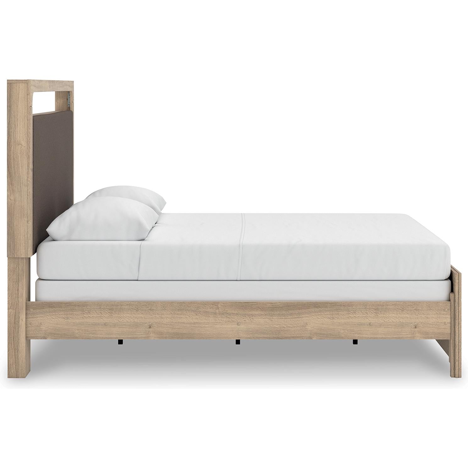  Size_Queen --  Signature Design by Ashley Kinlanni Upholstered Panel Bed IMAGE 5
