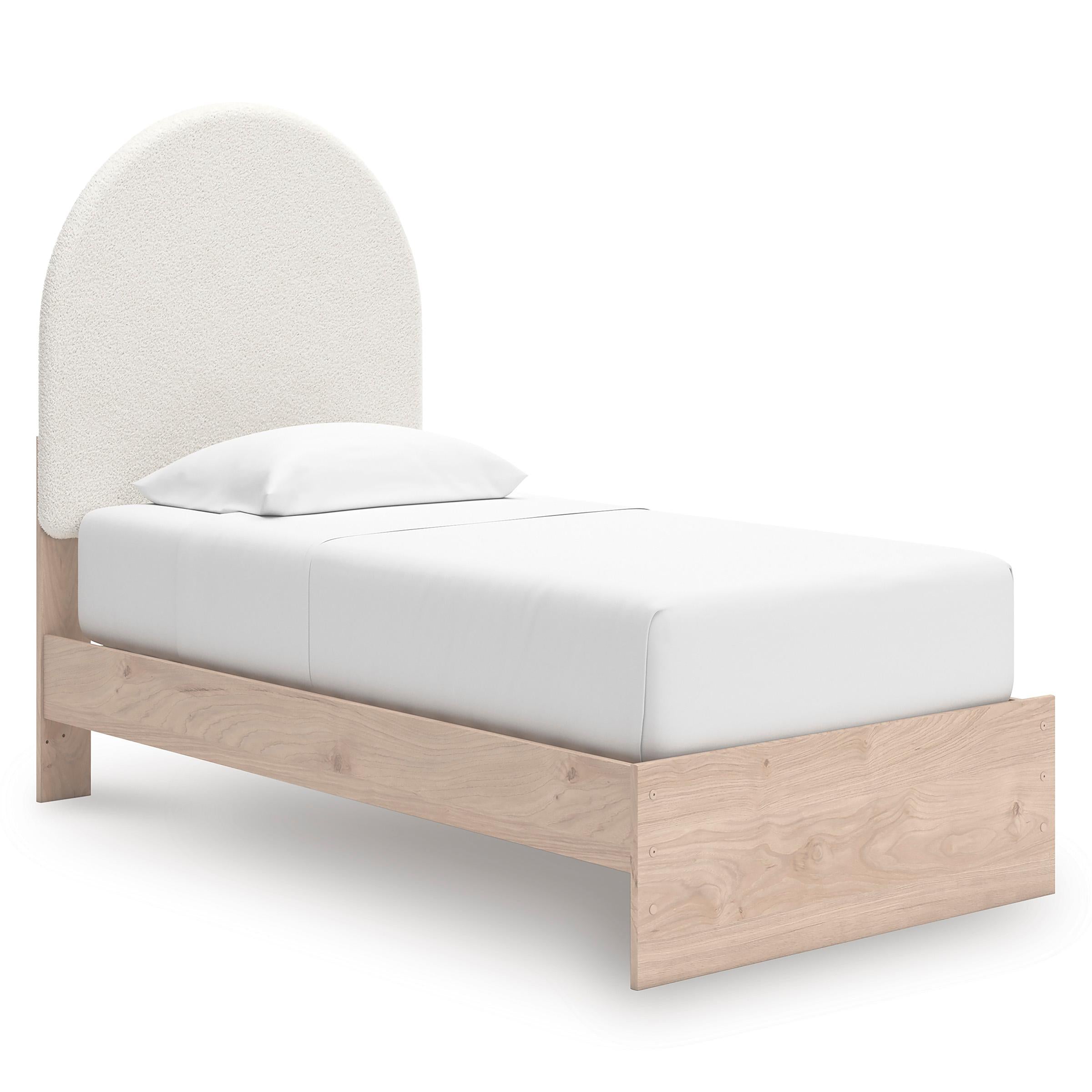  Size_Twin --  Signature Design by Ashley Arloster Upholstered Panel Bed IMAGE 1