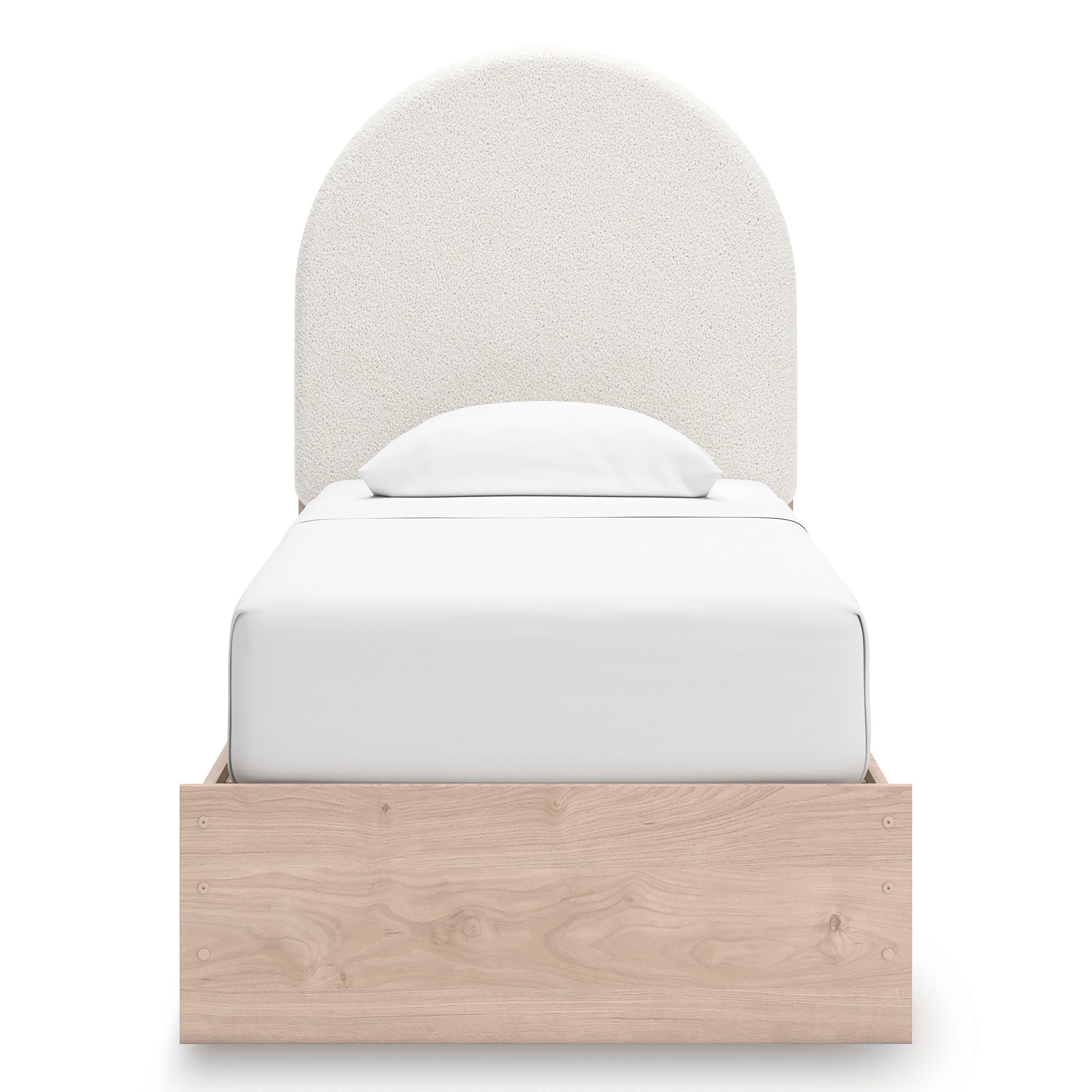  Size_Twin --  Signature Design by Ashley Arloster Upholstered Panel Bed IMAGE 2