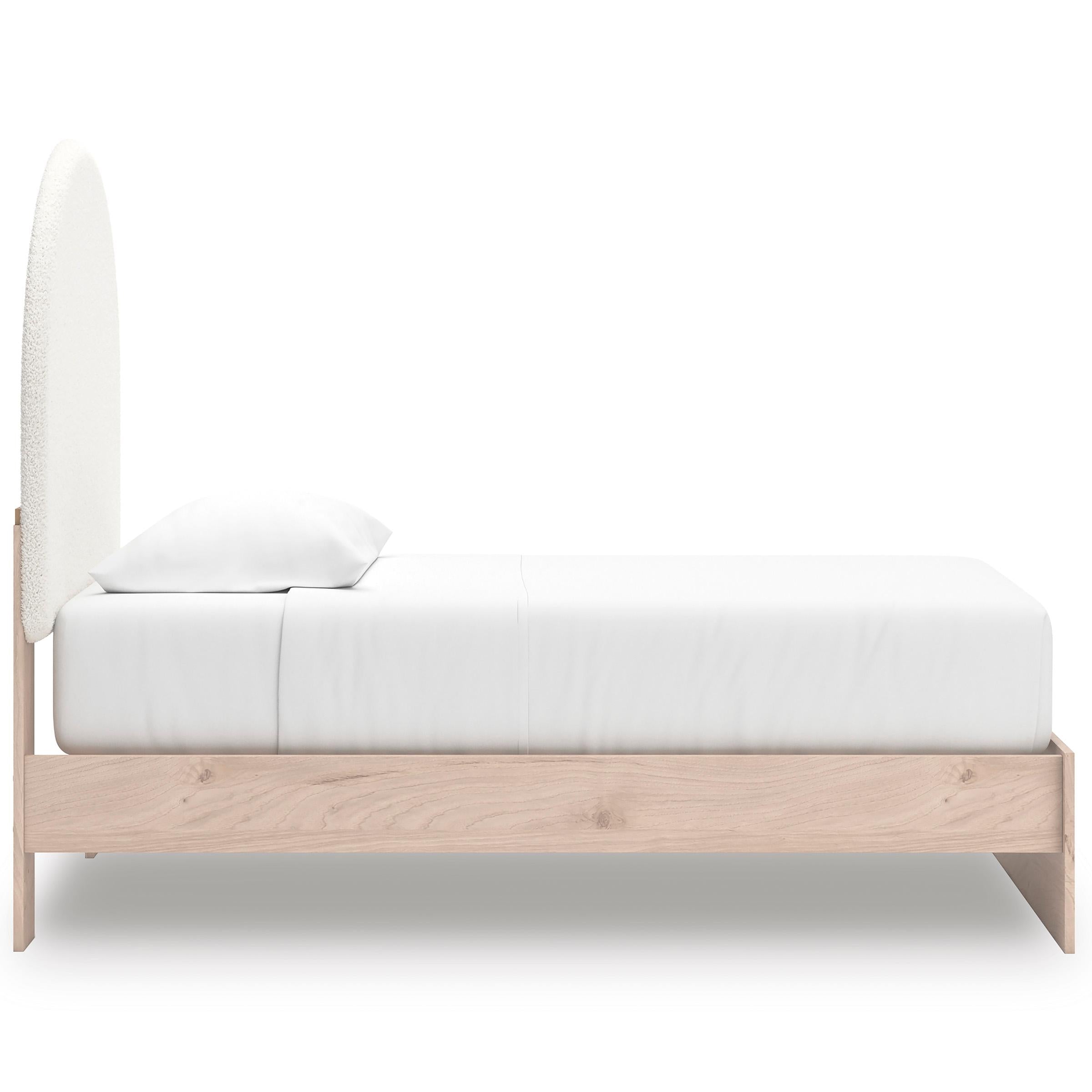  Size_Twin --  Signature Design by Ashley Arloster Upholstered Panel Bed IMAGE 3