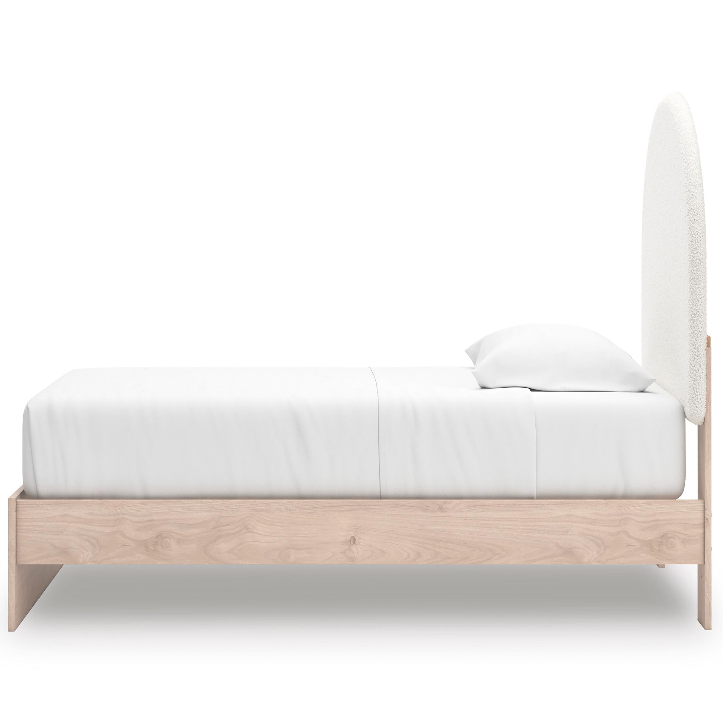  Size_Twin --  Signature Design by Ashley Arloster Upholstered Panel Bed IMAGE 4
