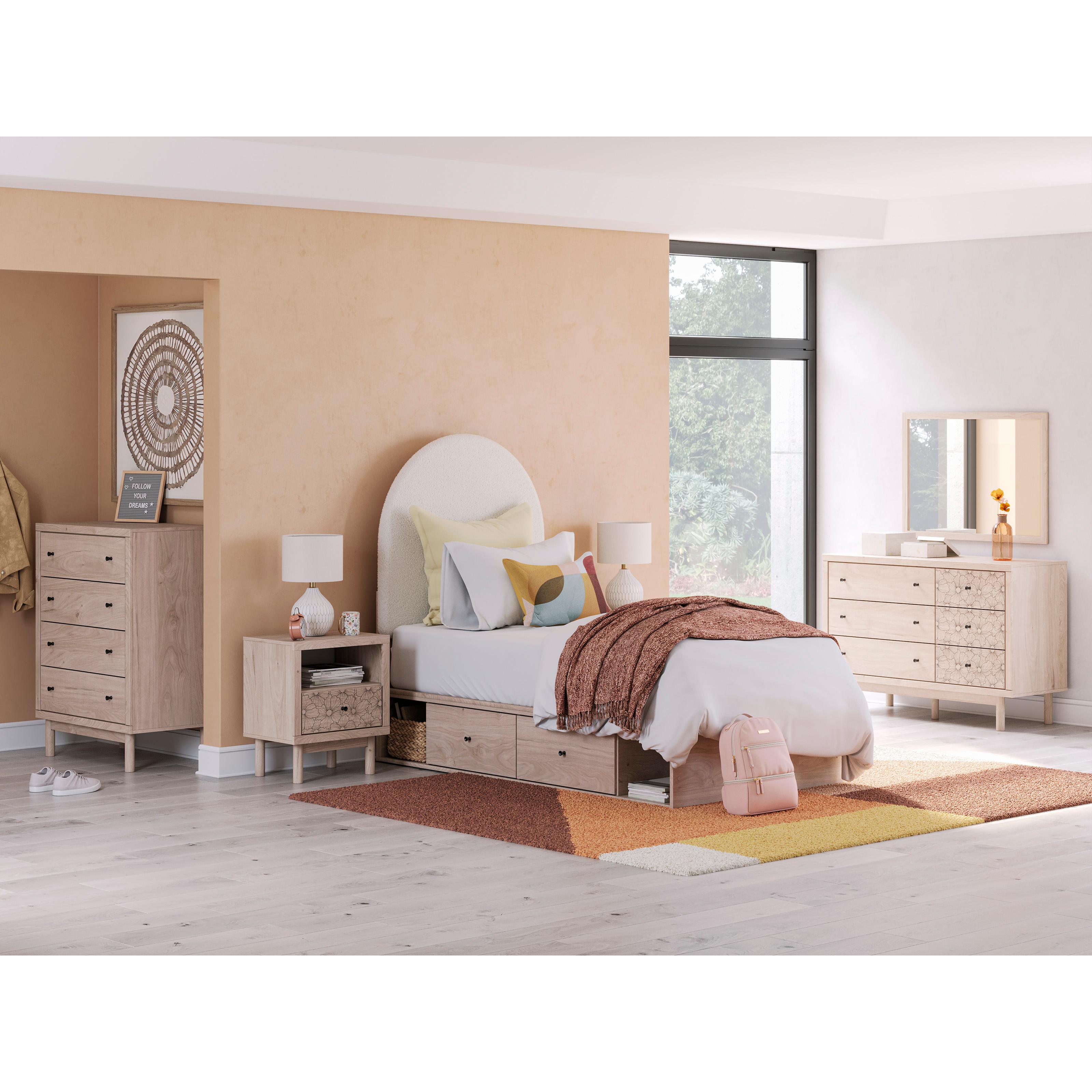  Size_Twin --  Signature Design by Ashley Arloster Upholstered Panel Bed with Storage IMAGE 10