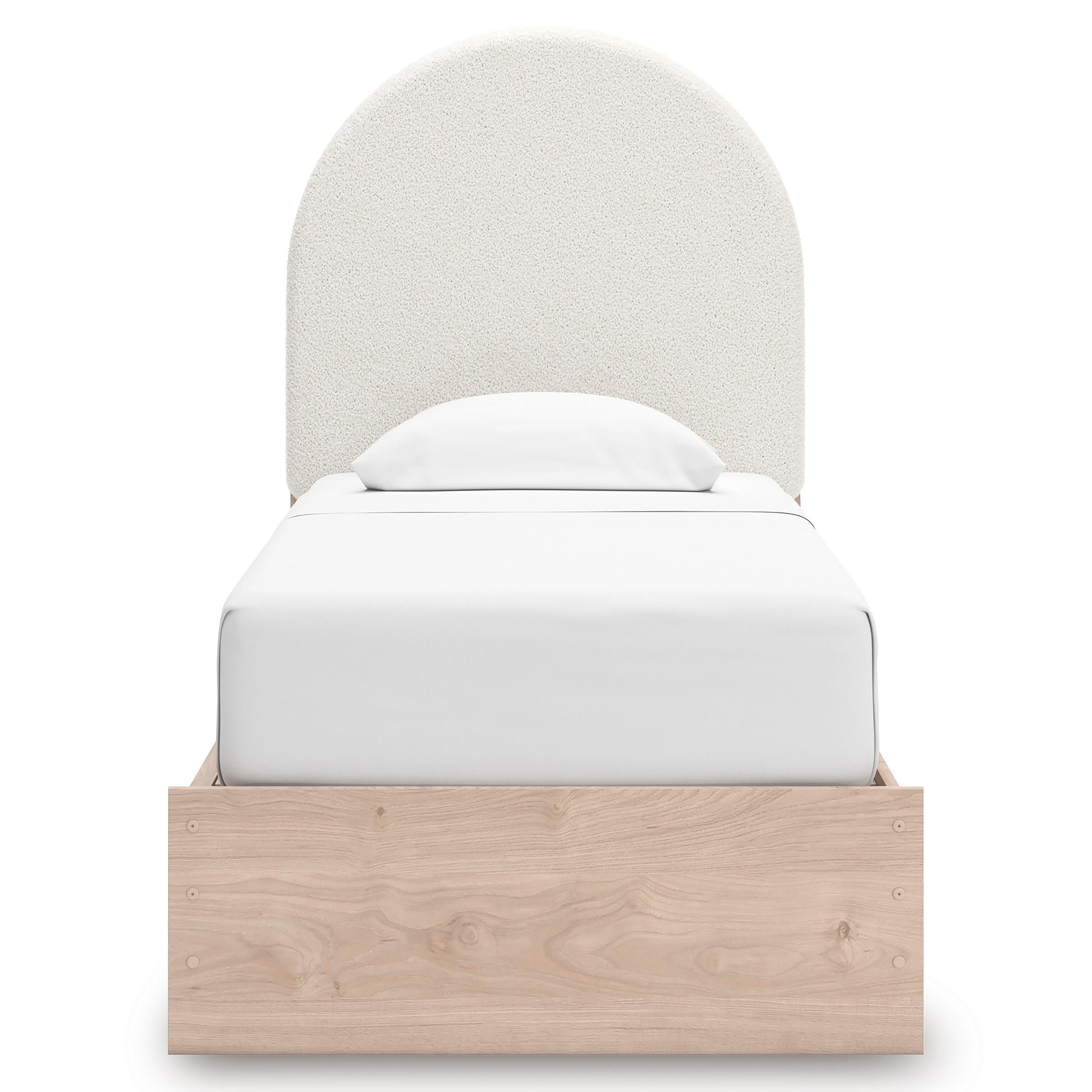  Size_Twin --  Signature Design by Ashley Arloster Upholstered Panel Bed with Storage IMAGE 3