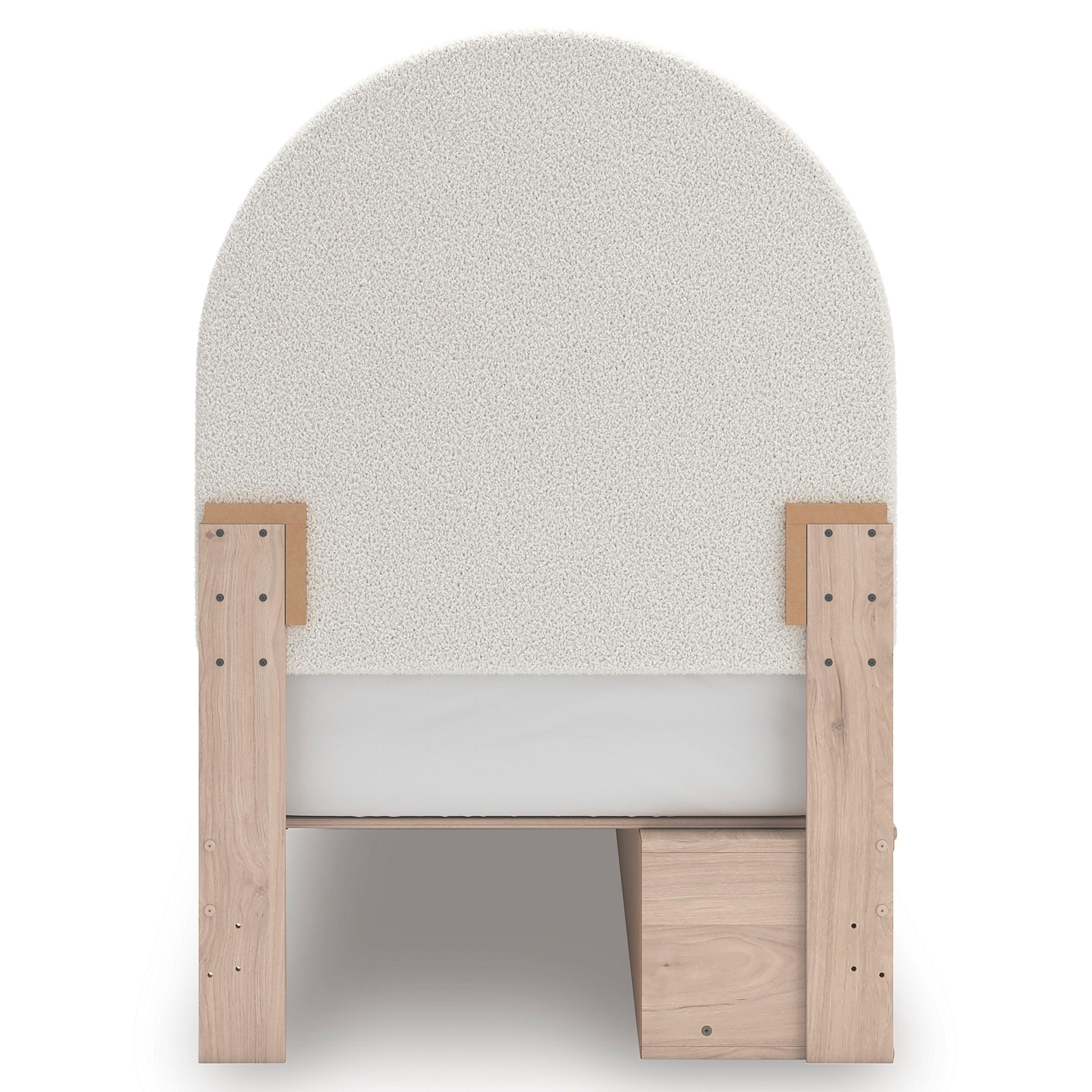  Size_Twin --  Signature Design by Ashley Arloster Upholstered Panel Bed with Storage IMAGE 6