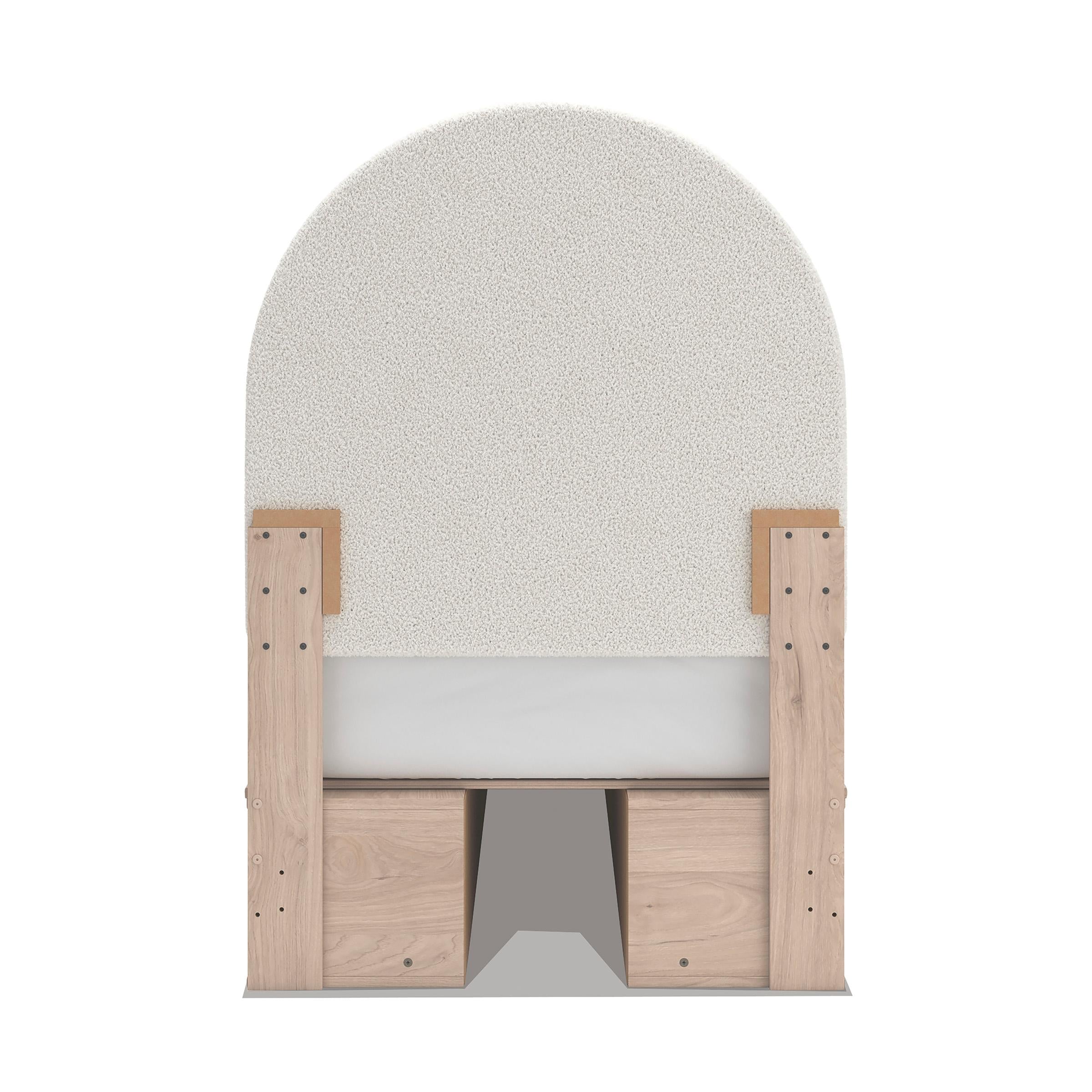  Size_Twin --  Signature Design by Ashley Arloster Upholstered Panel Bed with Storage IMAGE 6