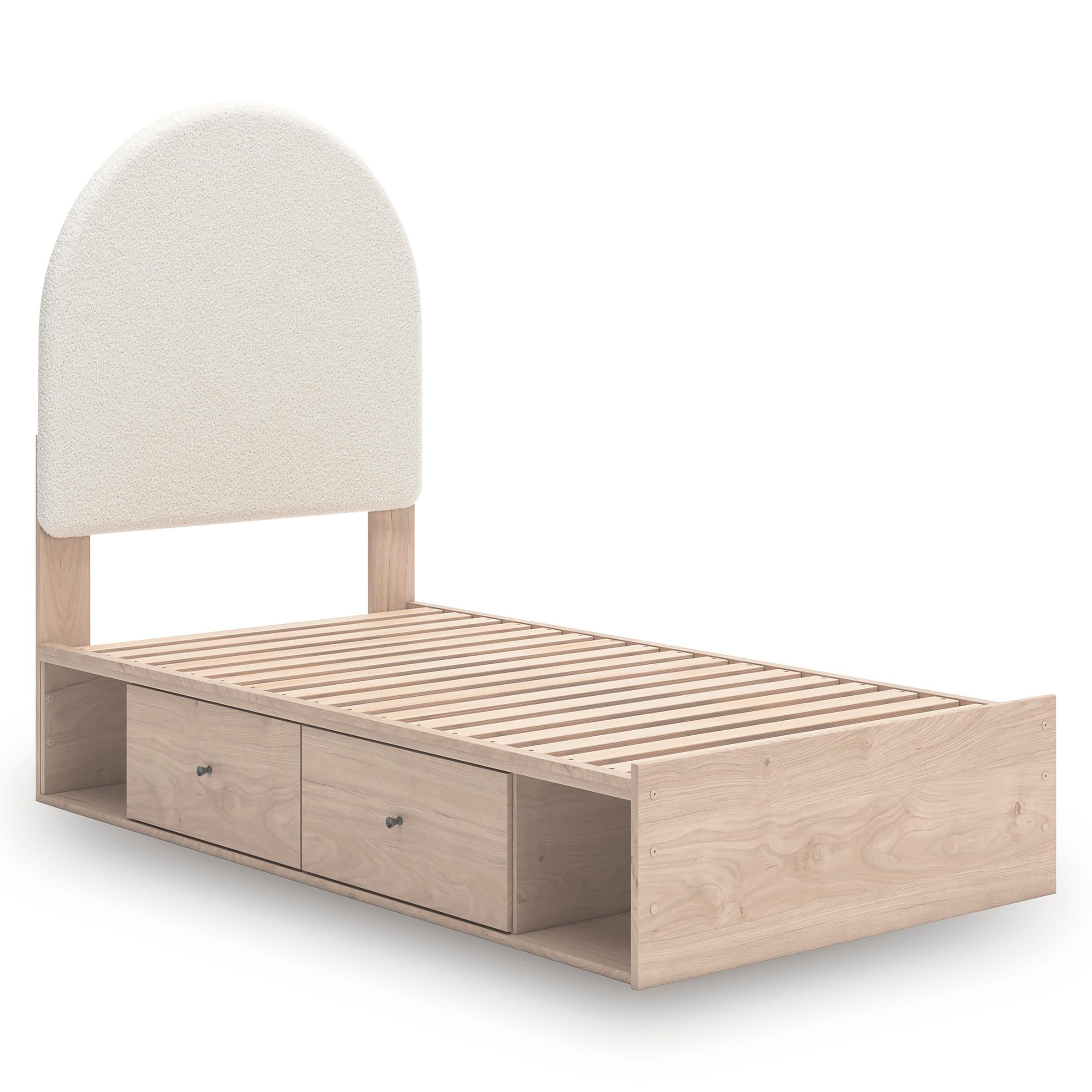  Size_Twin --  Signature Design by Ashley Arloster Upholstered Panel Bed with Storage IMAGE 7