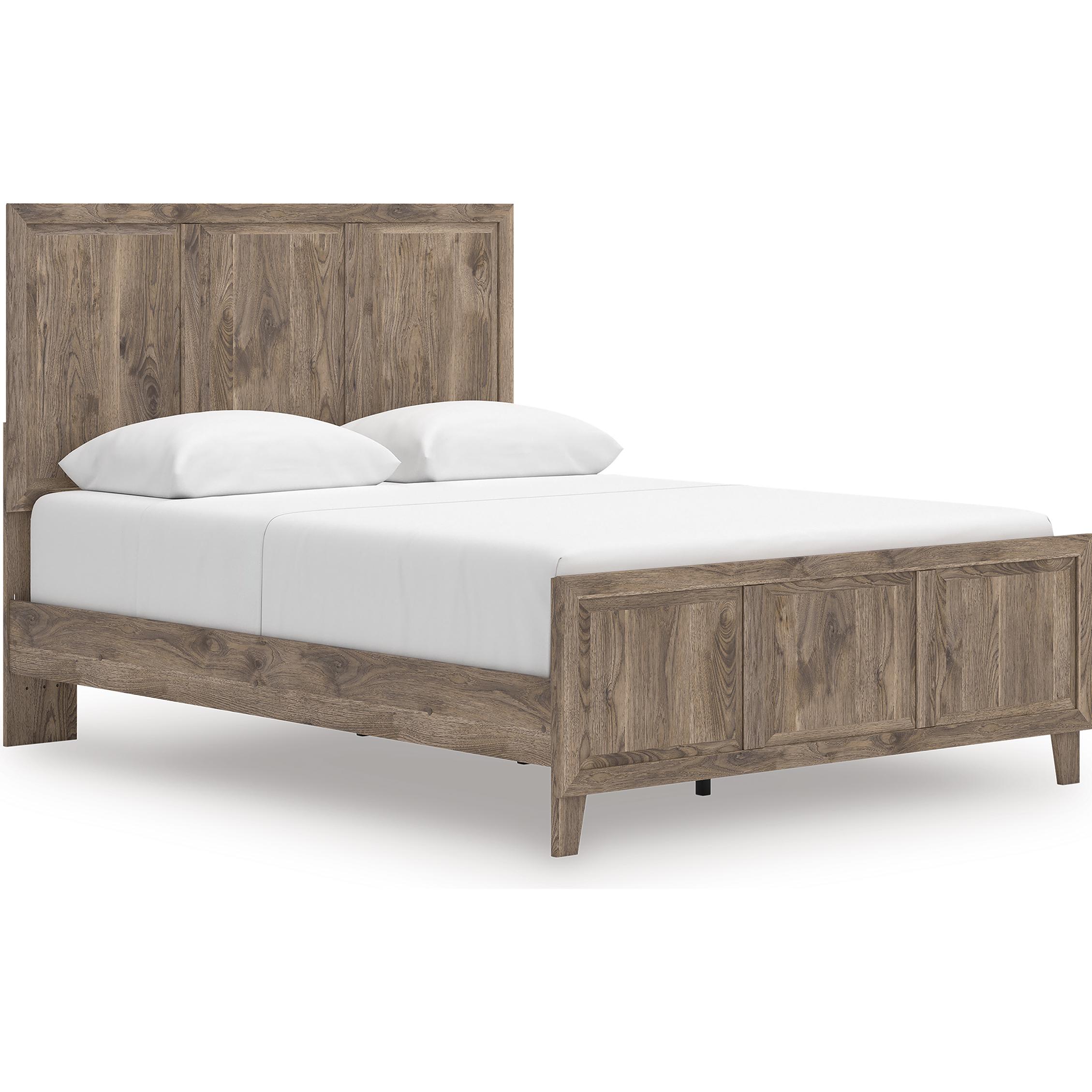  Size_Queen --  Signature Design by Ashley Rusticott Panel Bed IMAGE 1