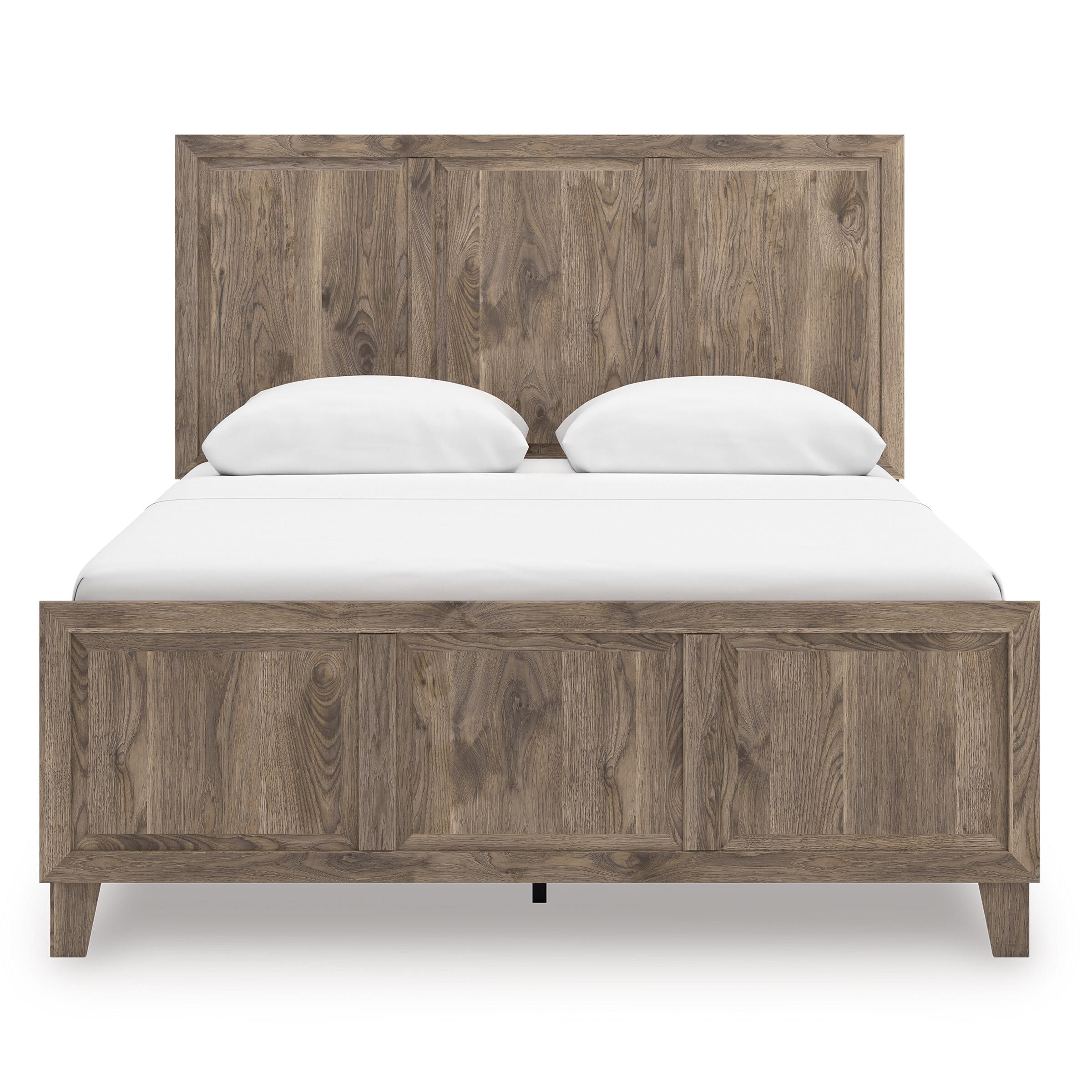  Size_Queen --  Signature Design by Ashley Rusticott Panel Bed IMAGE 2