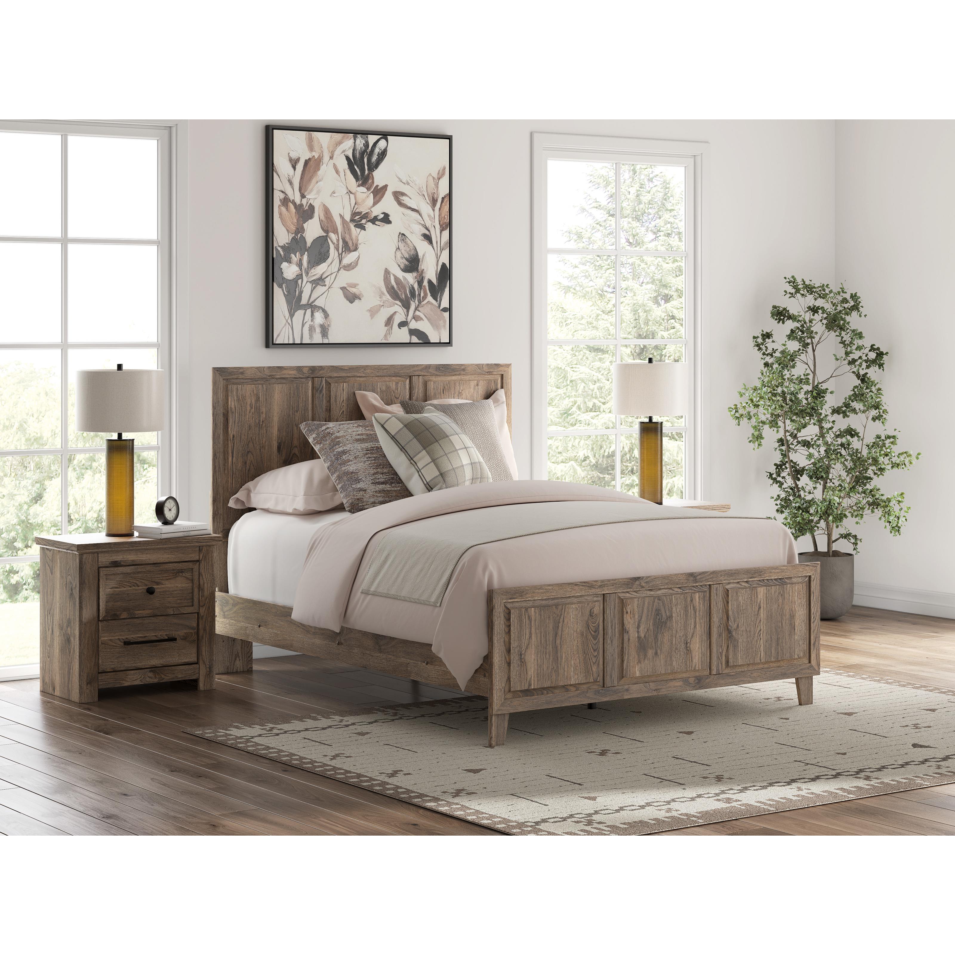  Size_Queen --  Signature Design by Ashley Rusticott Panel Bed IMAGE 6