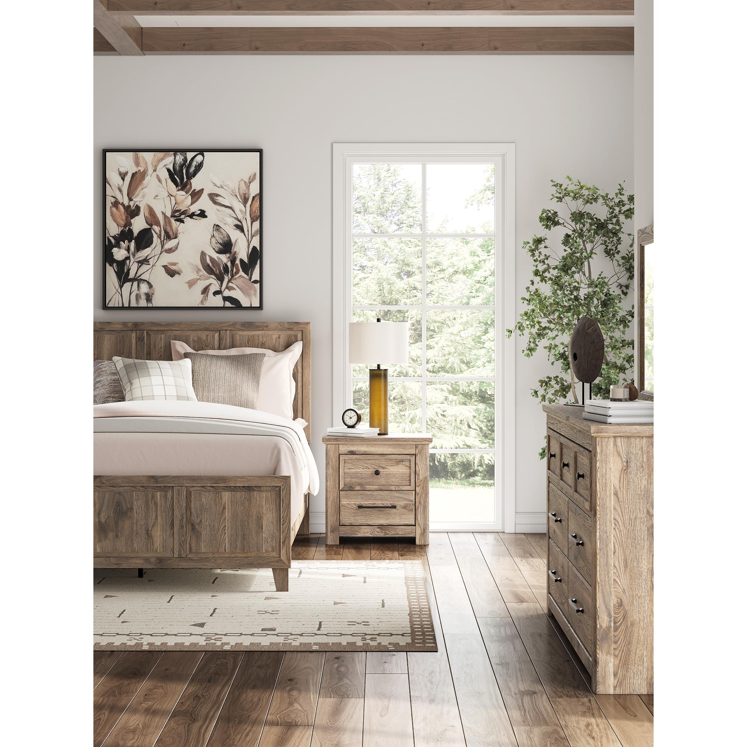  Size_Queen --  Signature Design by Ashley Rusticott Panel Bed IMAGE 9