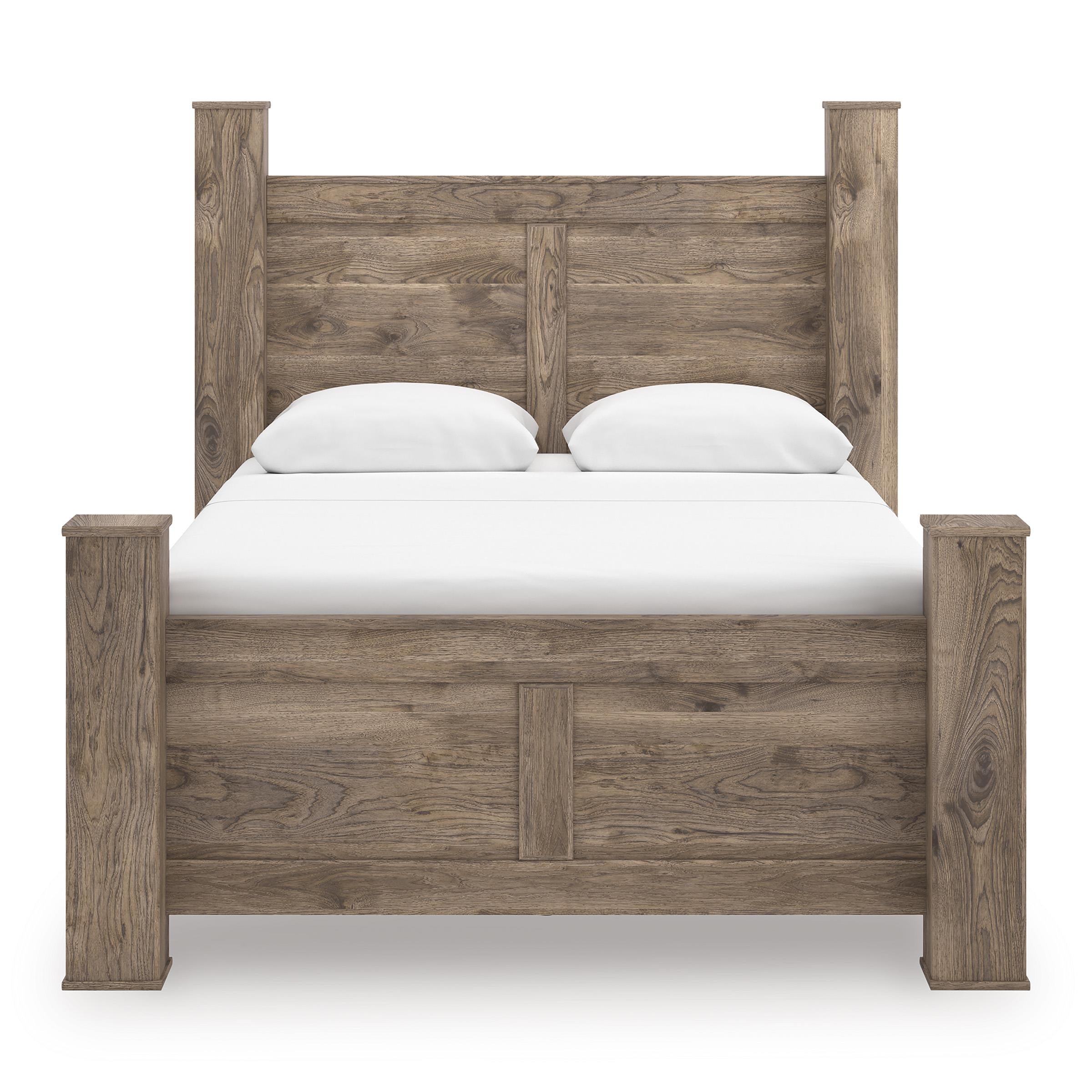  Size_Queen --  Signature Design by Ashley Rusticott Poster Bed IMAGE 2