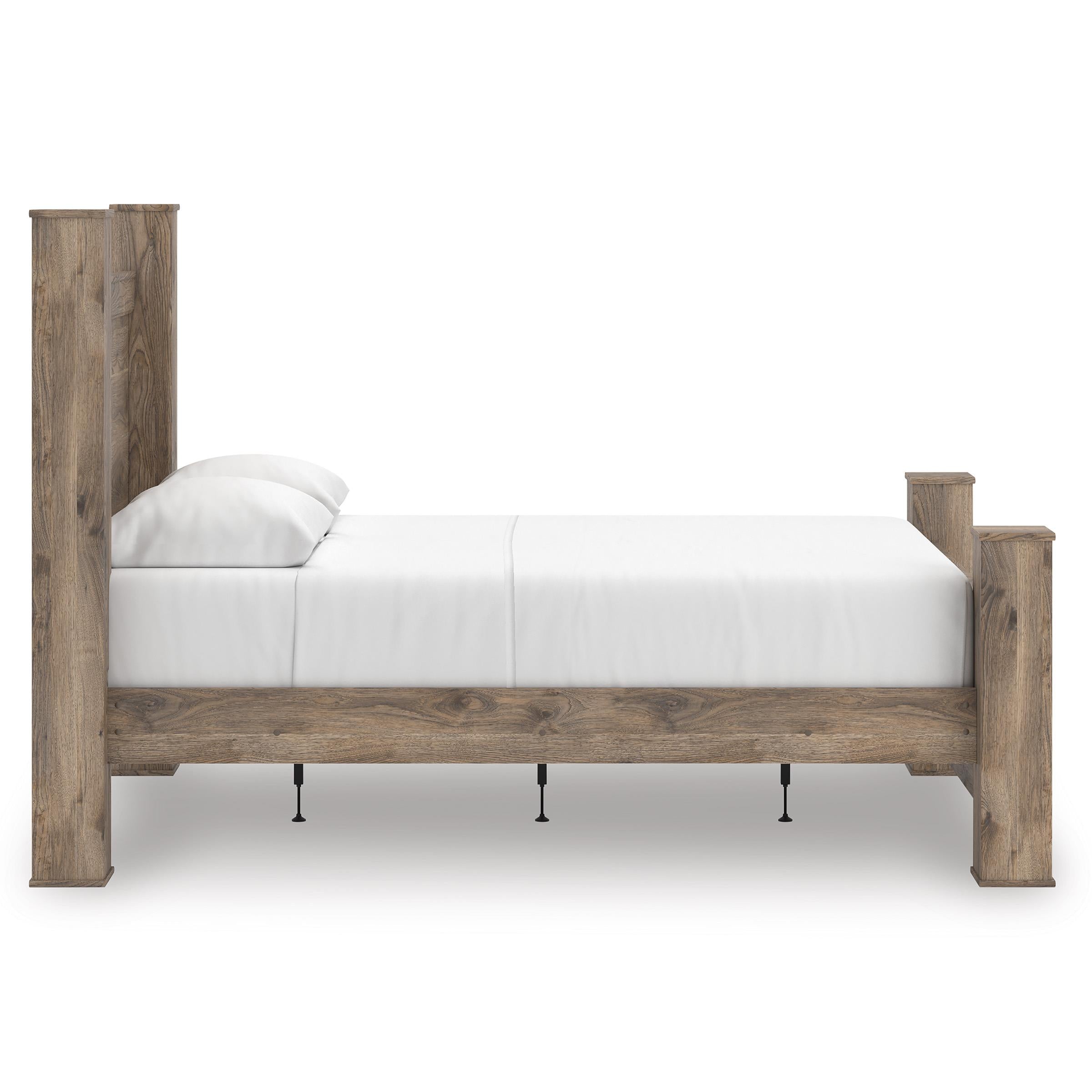  Size_Queen --  Signature Design by Ashley Rusticott Poster Bed IMAGE 3