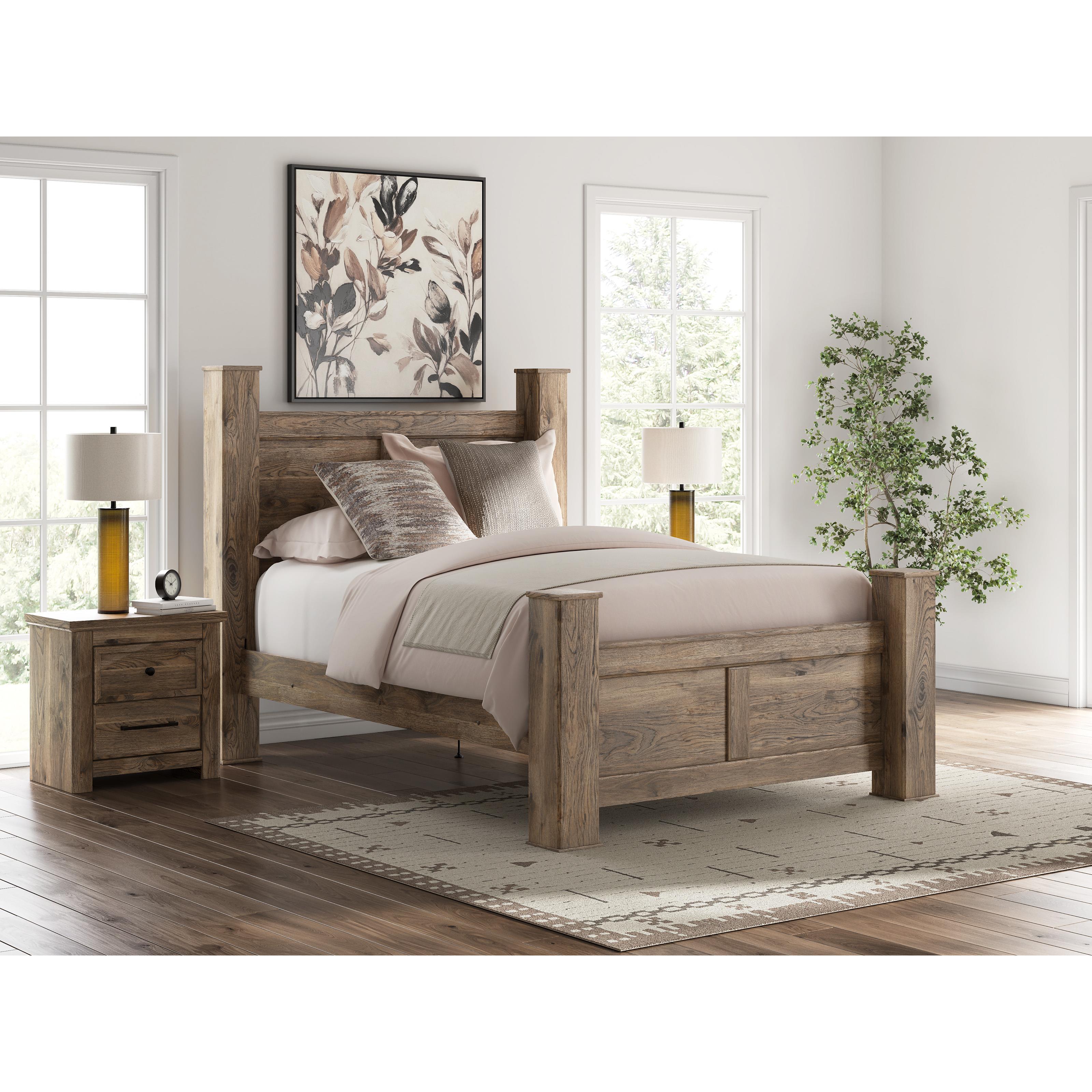  Size_Queen --  Signature Design by Ashley Rusticott Poster Bed IMAGE 6