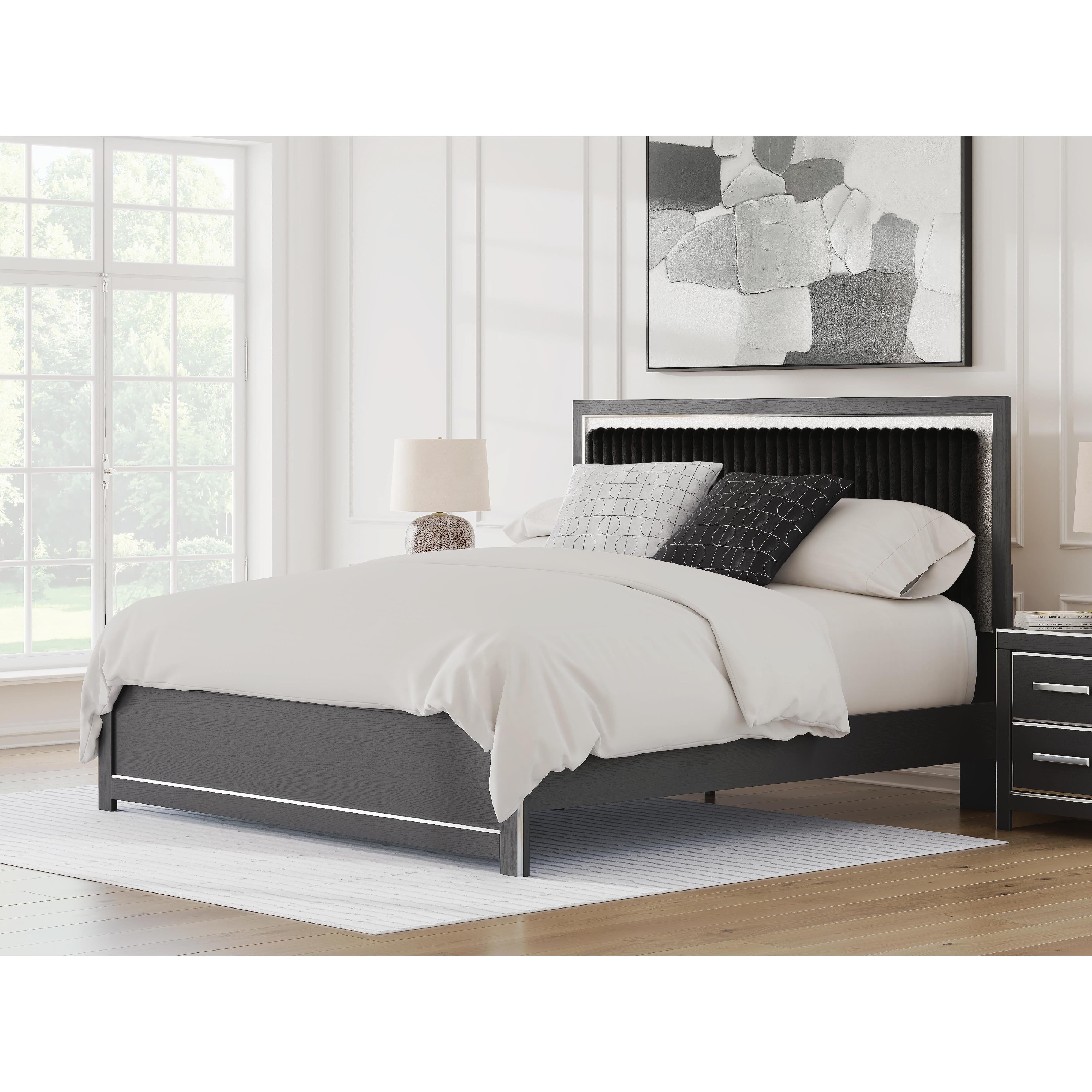  Size_King --  Zuraleus PCB3380B10 King Upholstered Platform Bed IMAGE 2