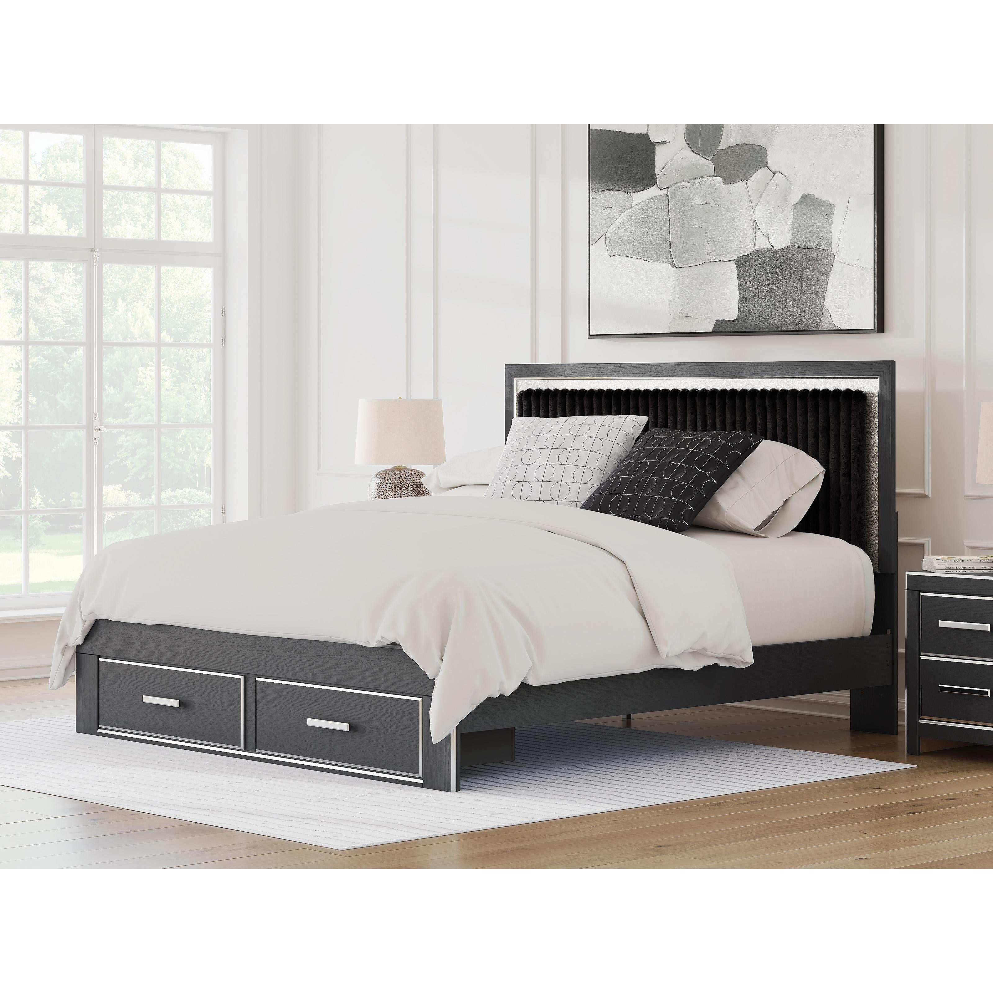  Size_King --  Zuraleus PCB3380B11 King Upholstered Panel Storage Bed IMAGE 7