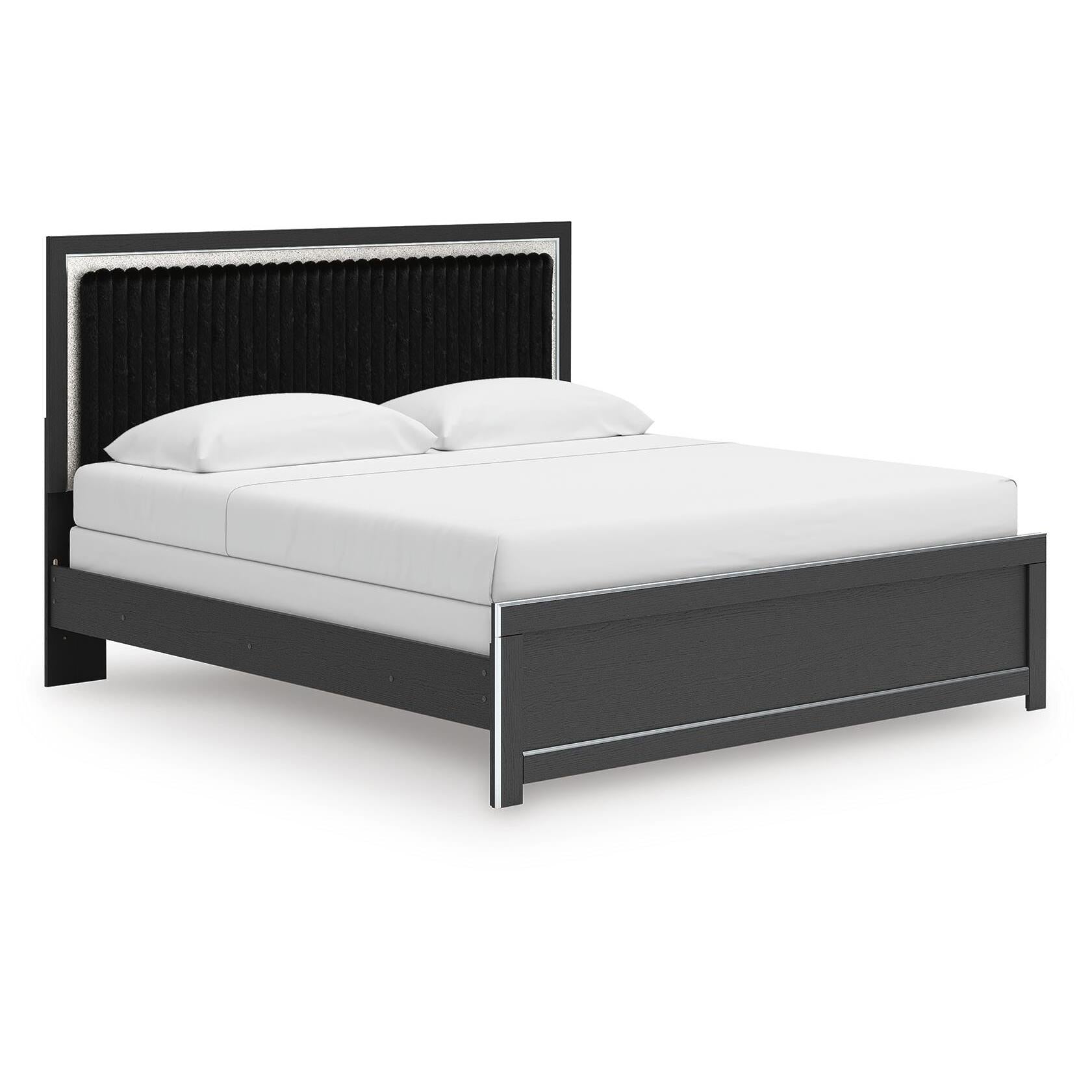  Size_King --  Zuraleus PCB3380B12 King Upholstered Panel Bed IMAGE 1