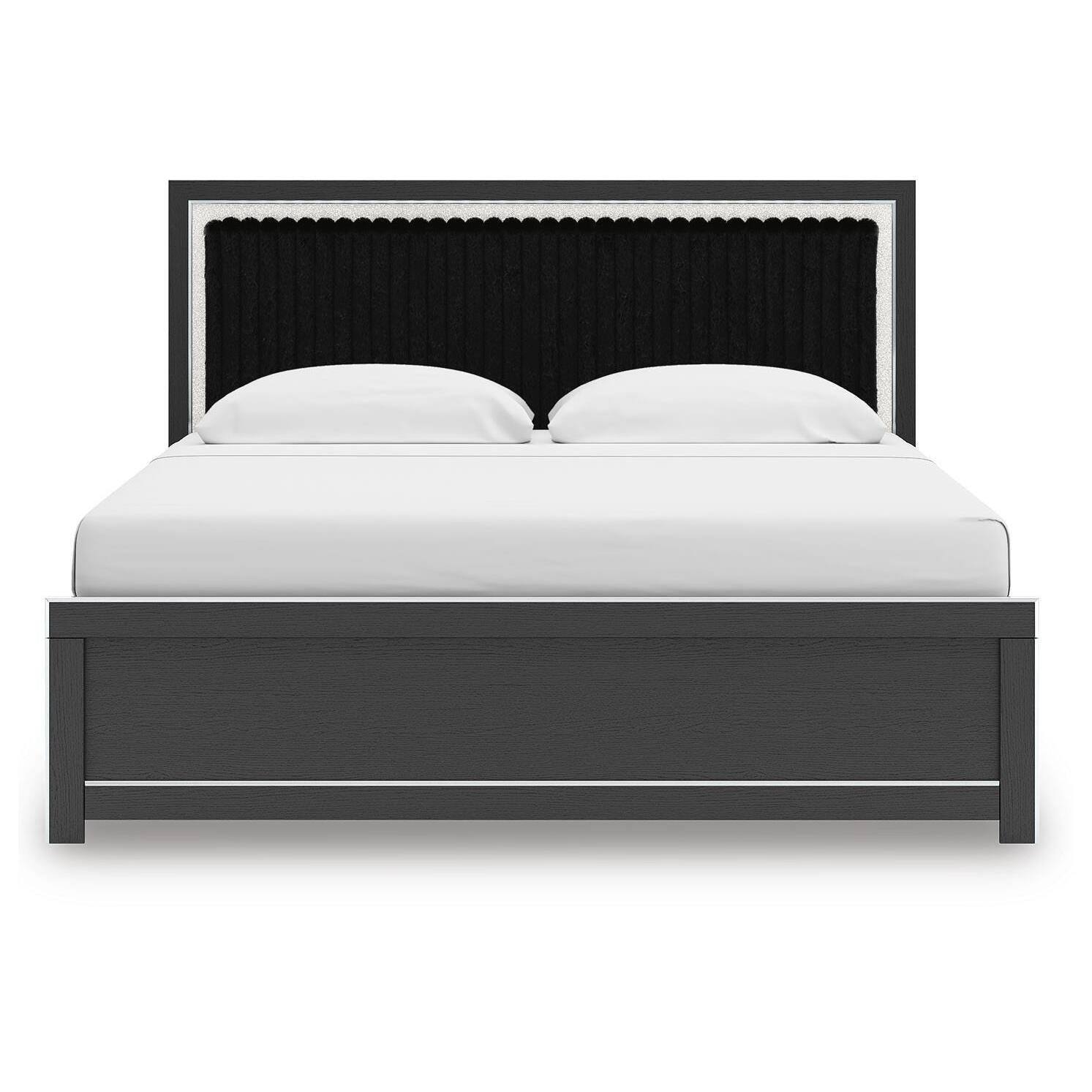  Size_King --  Zuraleus PCB3380B12 King Upholstered Panel Bed IMAGE 5