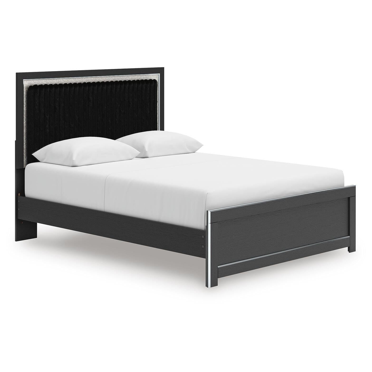  Size_Queen --  Signature Design by Ashley Zuraleus Upholstered Platform Bed IMAGE 1